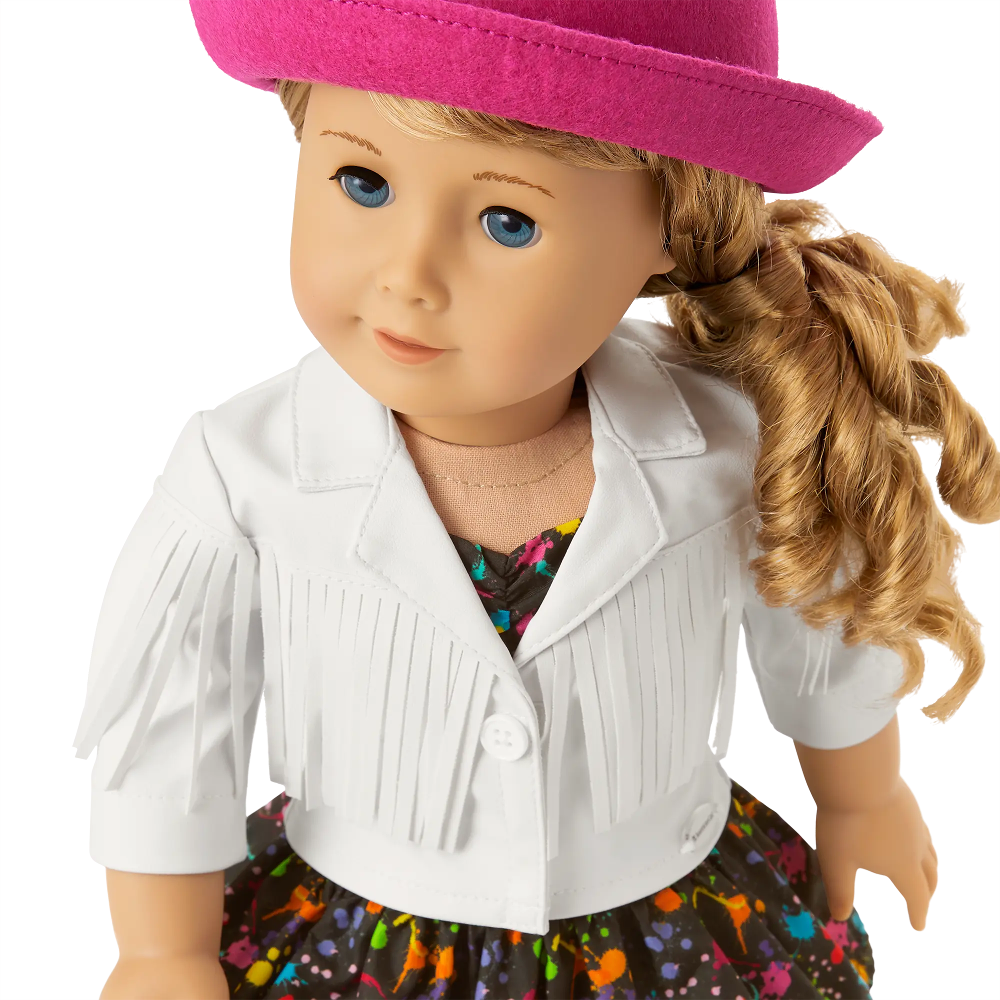 Courtney's White Fringe Jacket For 18-Inch Dolls (Historical Characters) - Image 4