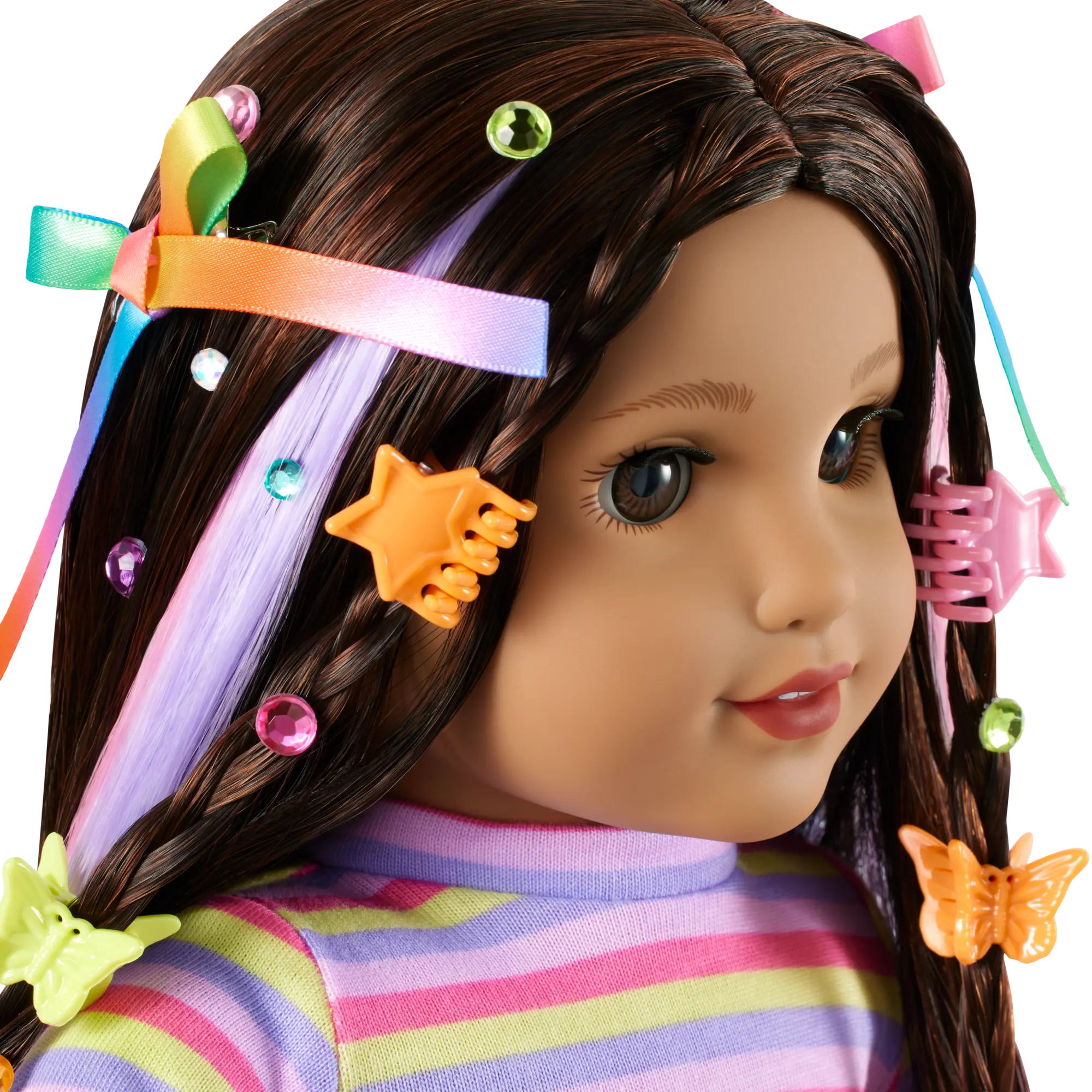 Long Hair Looks By Truly Me 18-Inch Doll #134 & Hair Accessories - Image 8