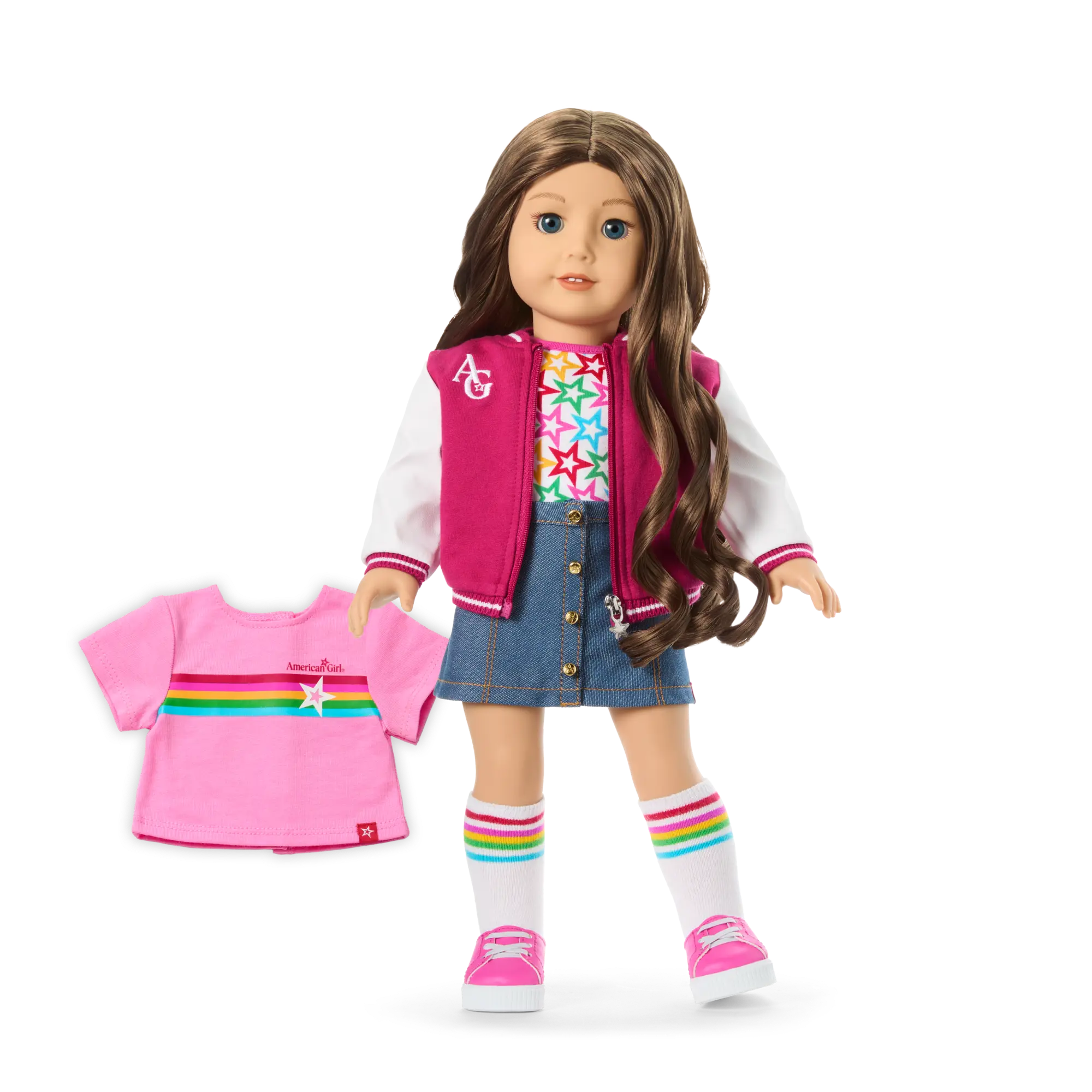 Truly Me 18-Inch Doll #126 With Wavy Brown Hair - Image 2