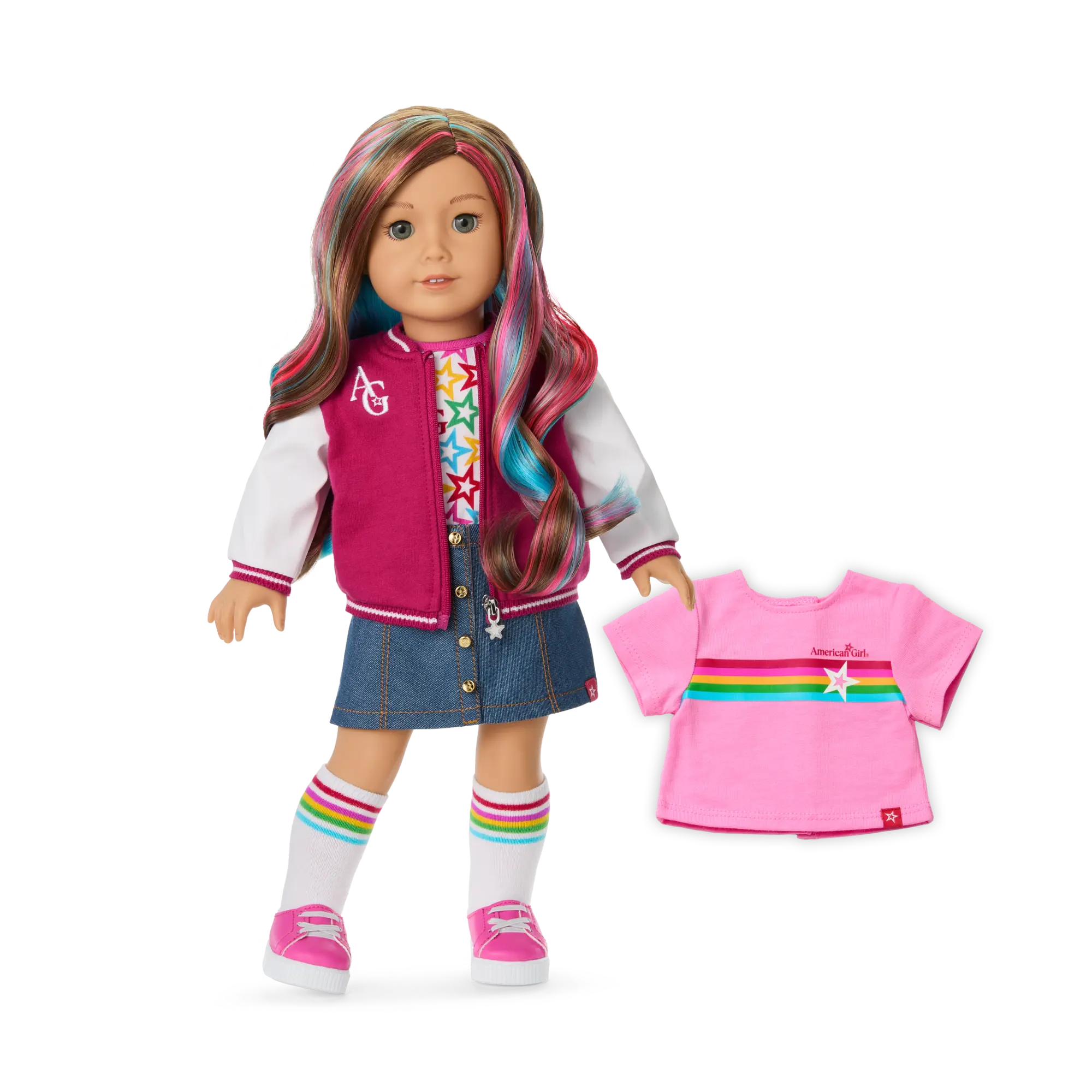 Truly Me 18-Inch Doll #101 With Wavy Caramel Hair - Image 2