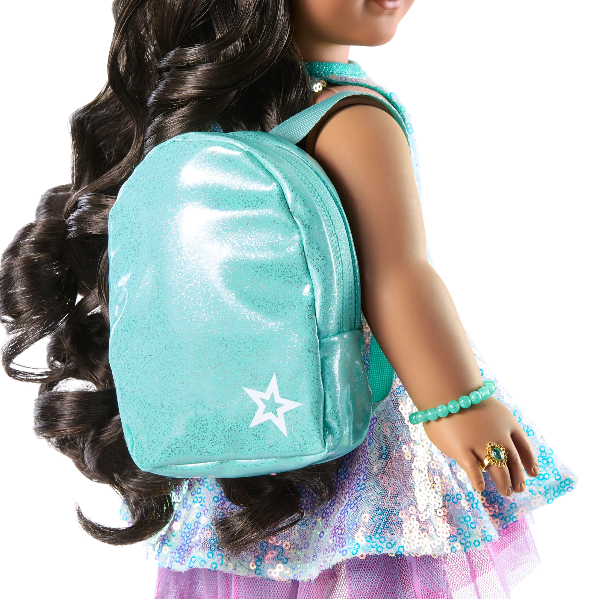 Shimmering Sea Turtle Backpack & Accessory Set For 18-Inch Dolls - Image 5