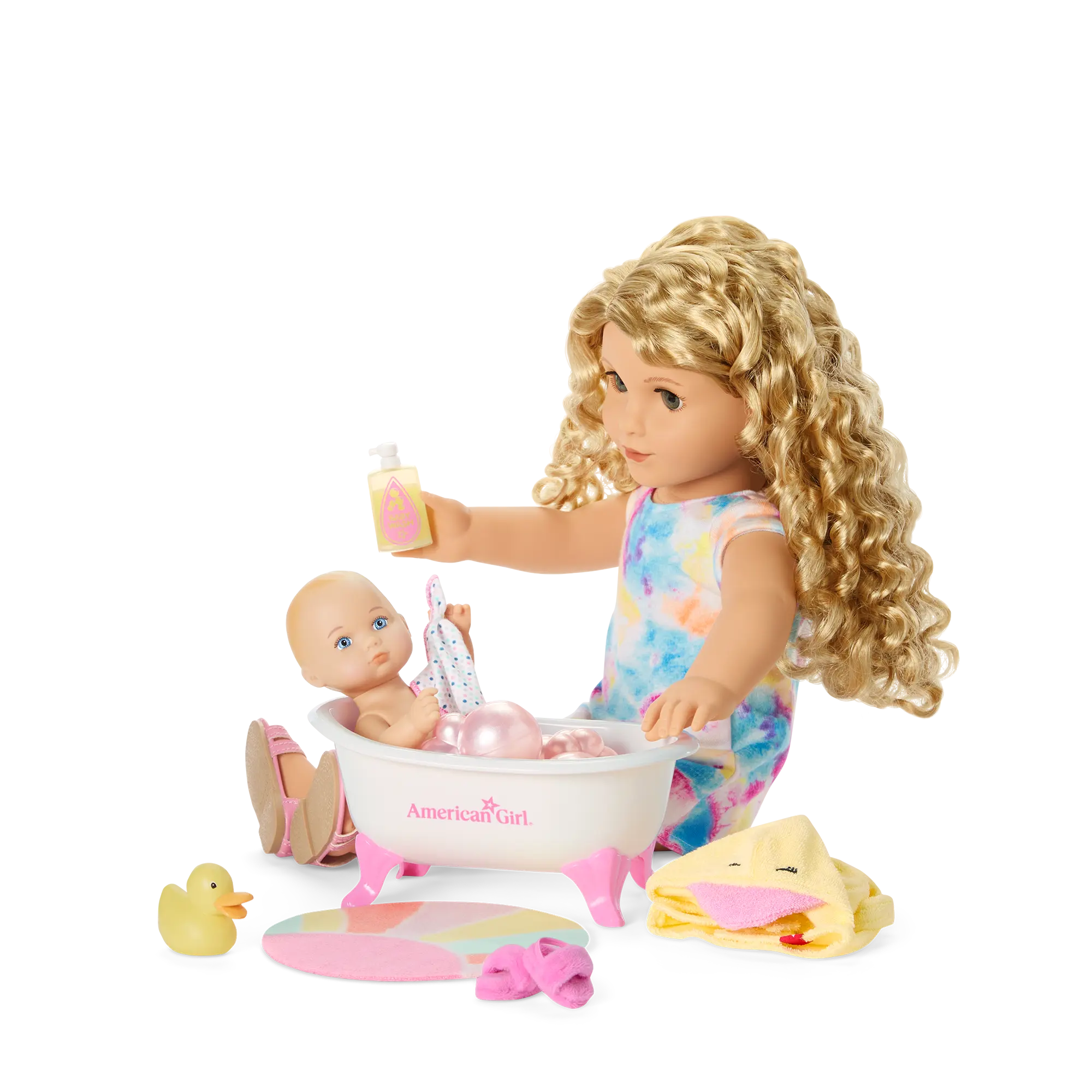 Little Bitty Baby Bubble Bath Set For 7.75-Inch Dolls