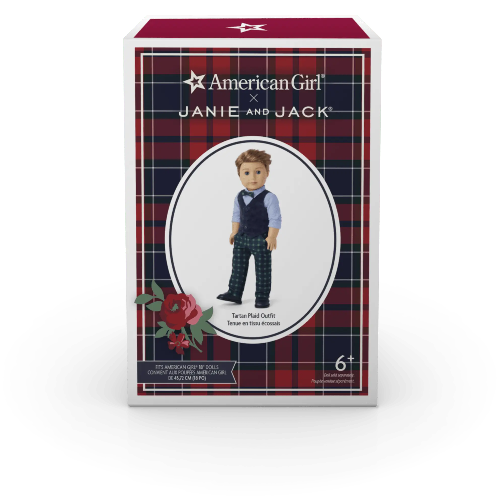 American Girl X Janie And Jack Tartan Plaid Outfit For 18-Inch Dolls - Image 7
