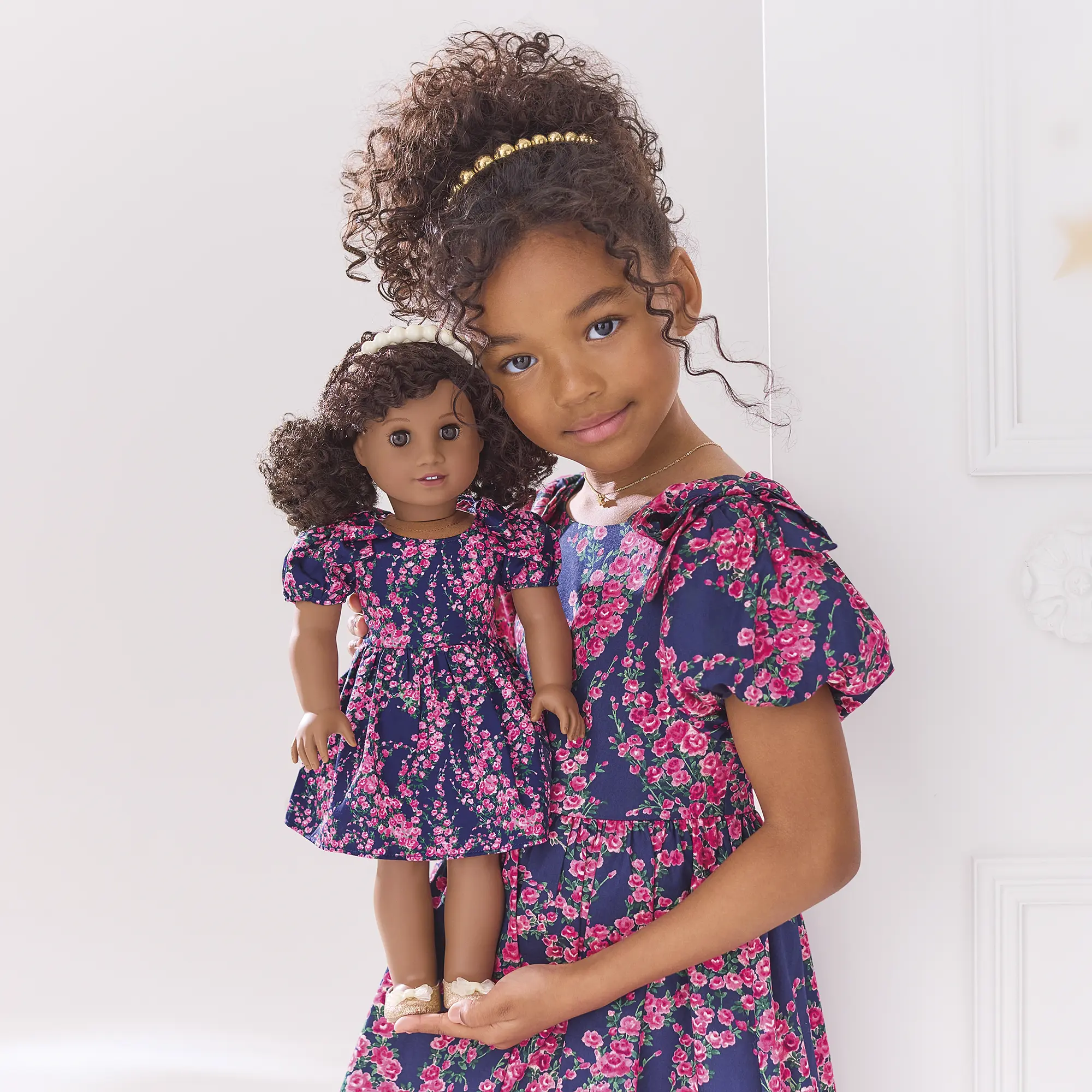 American Girl X Janie And Jack Rosy Cascade Party Dress For Girls - Image 8