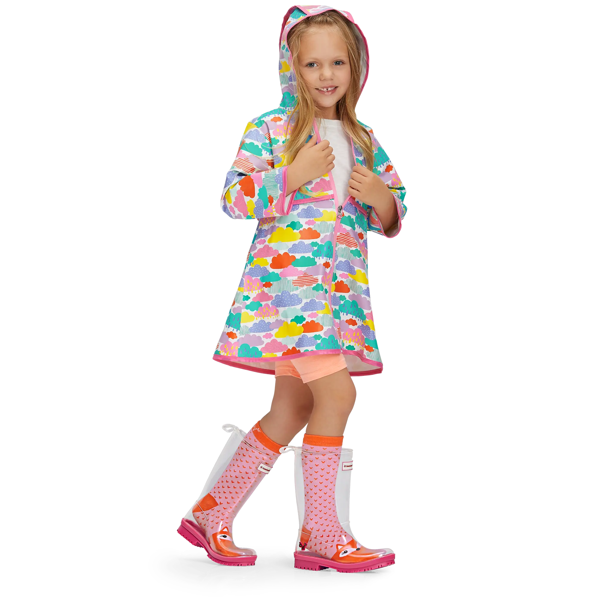 Rainy Day Raincoat For Little Girls