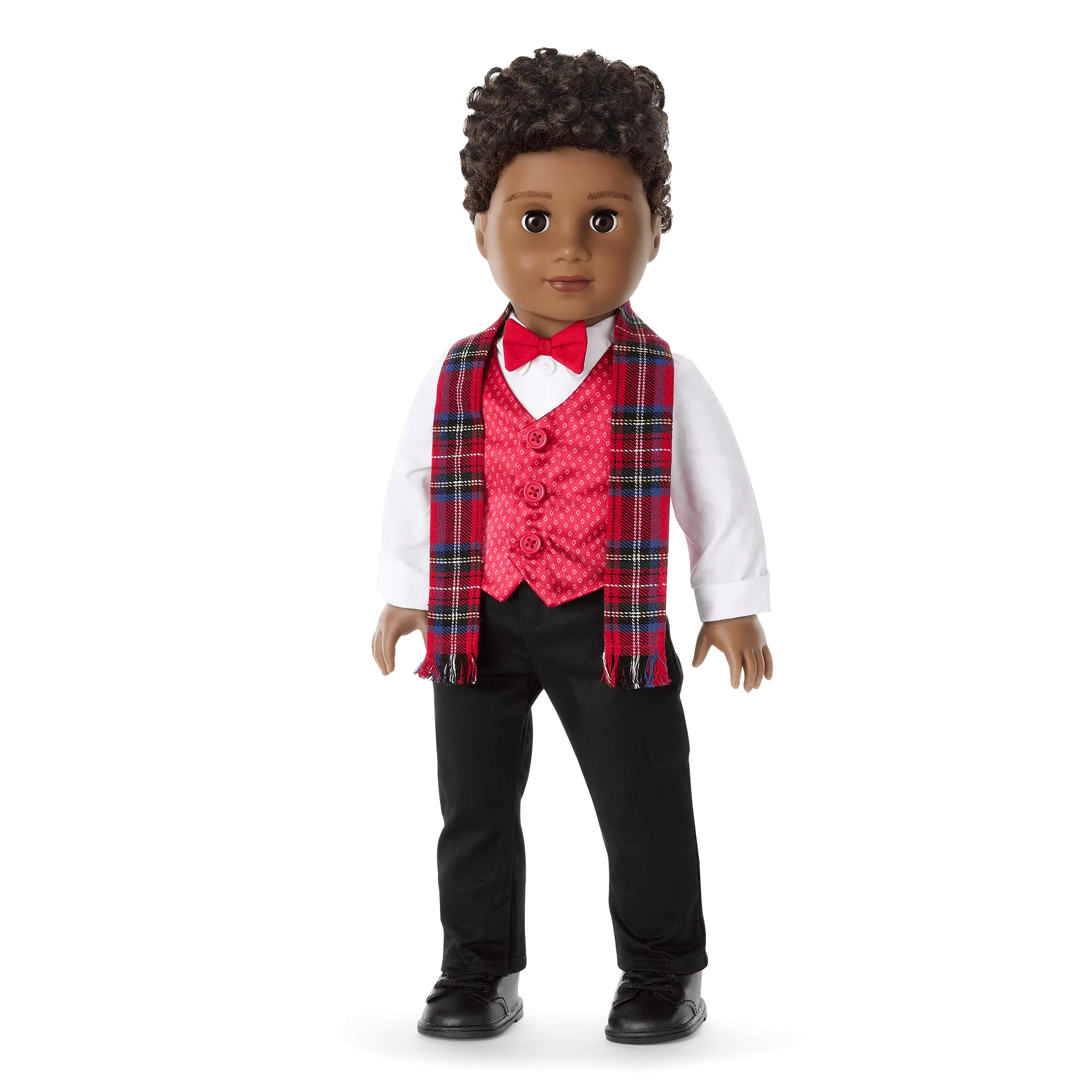Pop Of Plaid Holiday Outfit For 18-Inch Dolls - Image 2