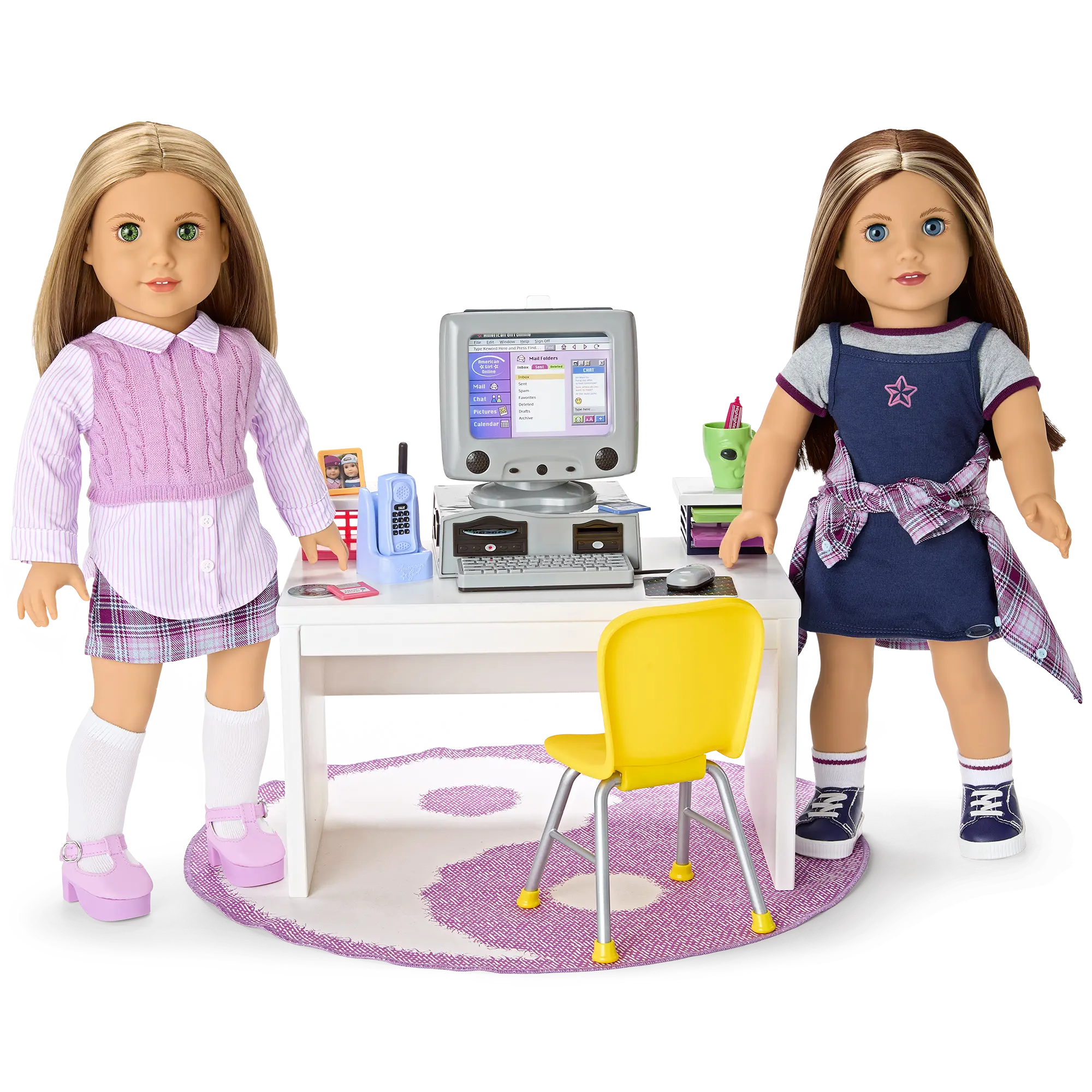 Isabel & Nicki's Computer & Desk Set For 18-Inch Dolls (Historical Characters) - Image 2