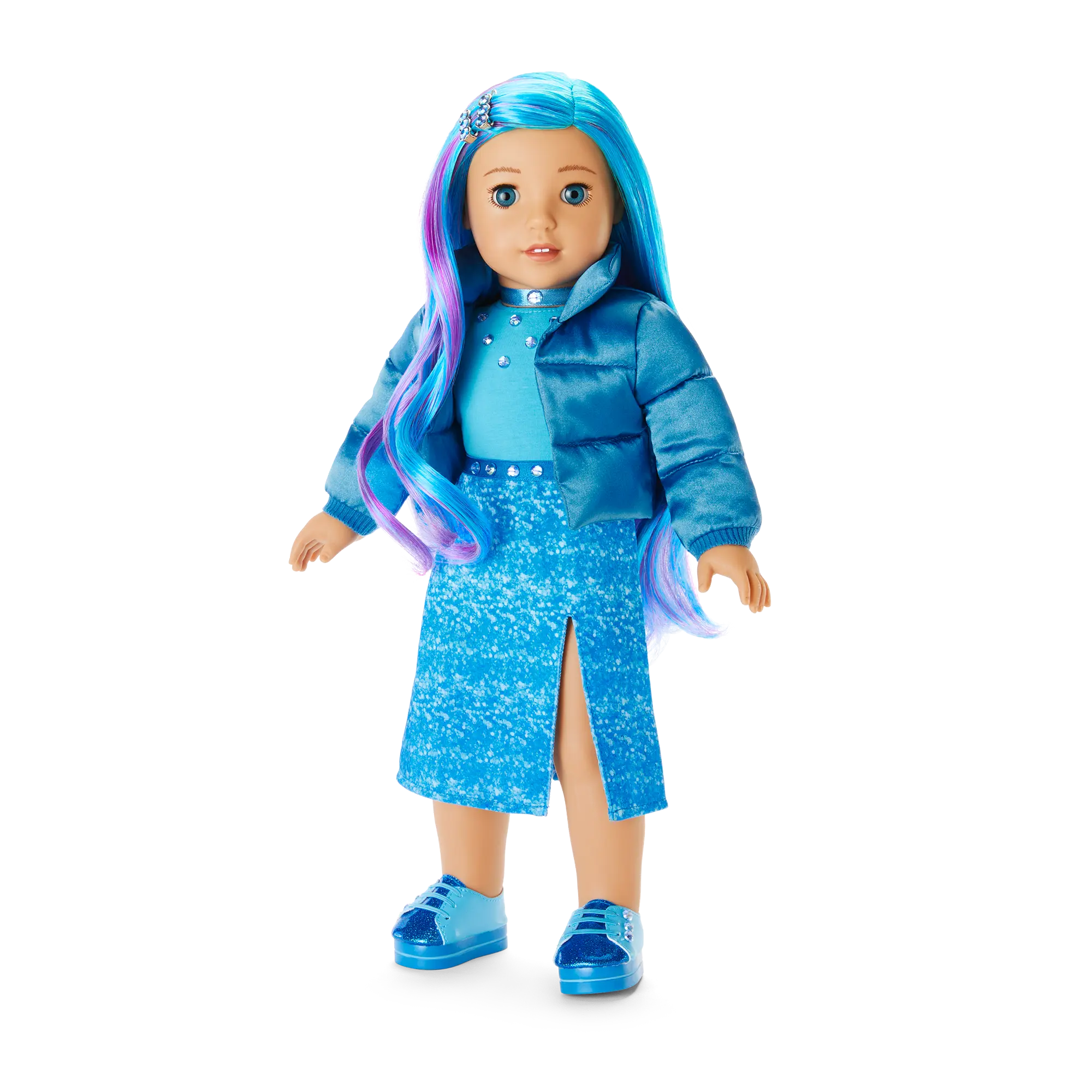December Blue Beauty Topaz Outfit For 18-Inch Dolls - Image 2