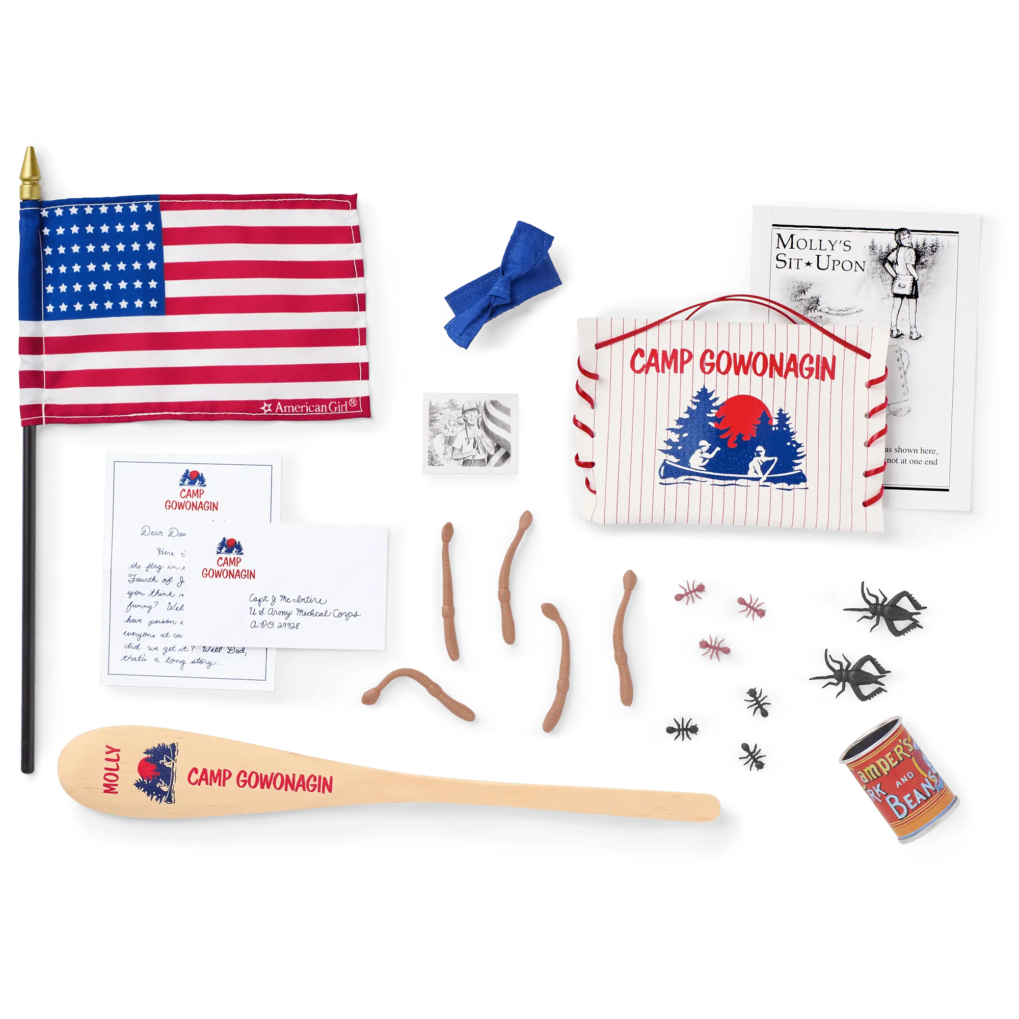 Molly's Camp Gowonagin Accessories For 18-Inch Dolls