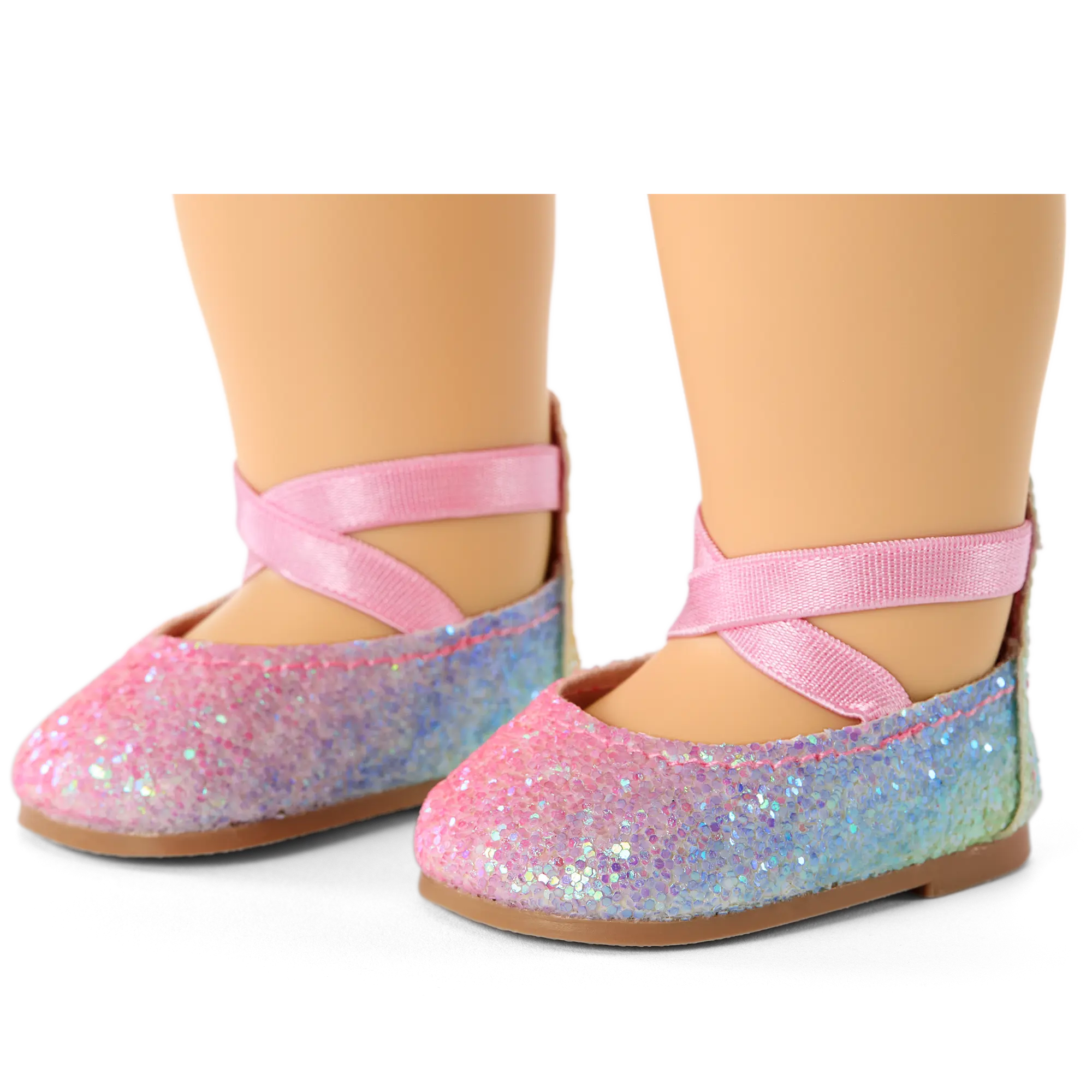American Girl Rainbow Glitter Shoes For 18-Inch Dolls - Image 2