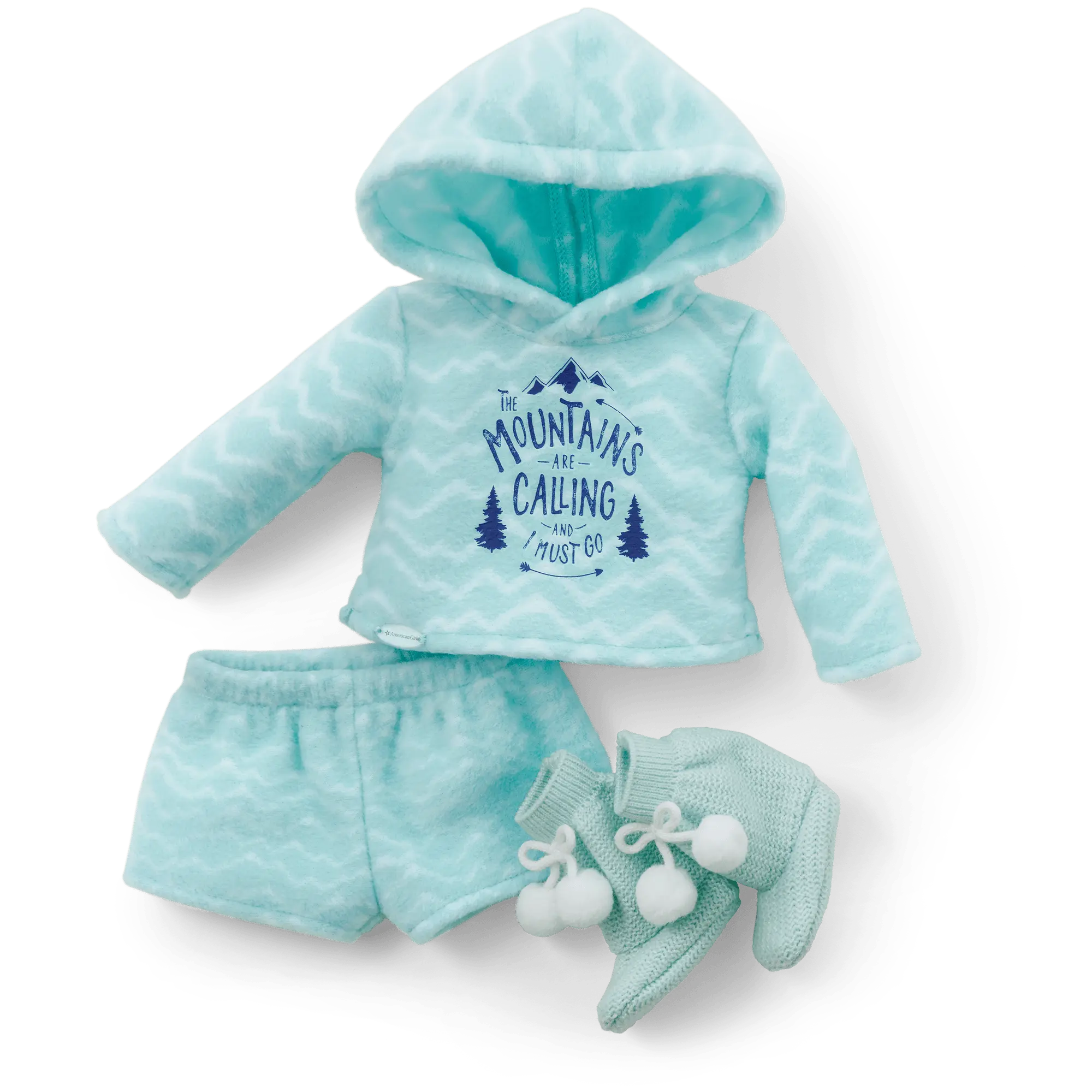 Corinne's Powder Blue Pajamas For 18-Inch Dolls