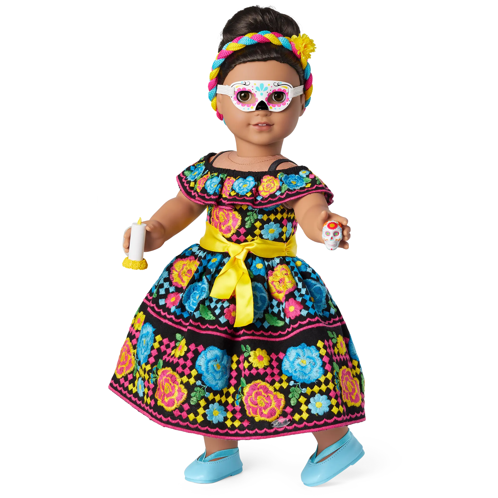 DíA De Muertos Celebration Outfit For 18-Inch Dolls - Image 2