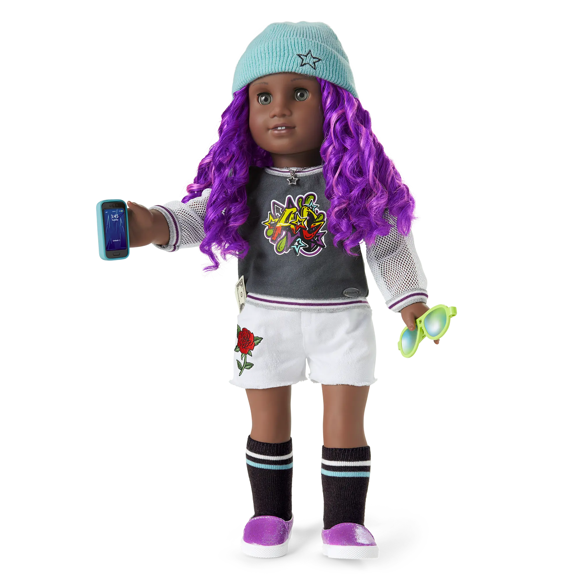 Truly Me Doll #91 In Girly Graffiti + Chic & Stylish Accessories
