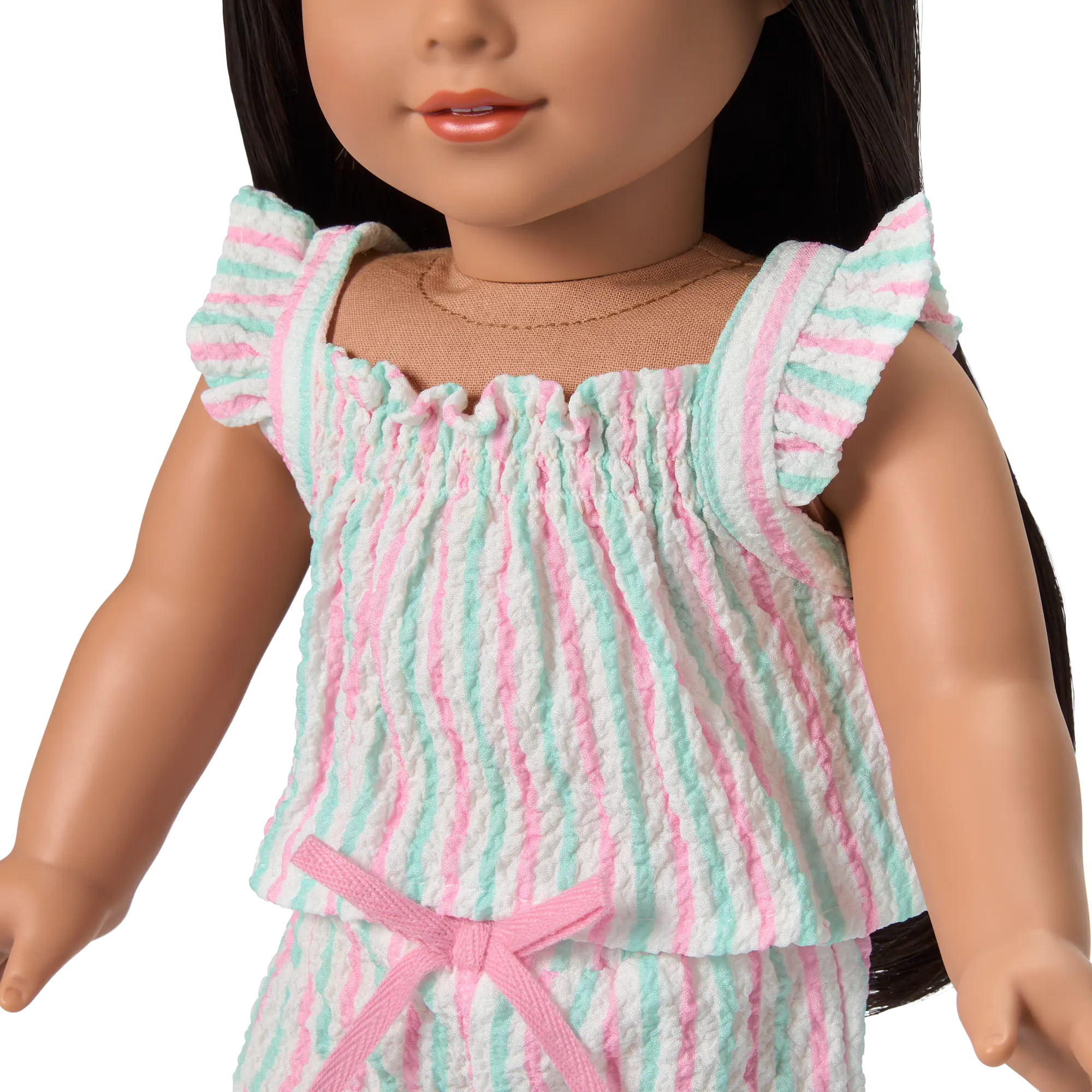 Raquel's Coastal Stripes Pajamas For 18-Inch Dolls (Girl Of The Year 2026) - Image 4