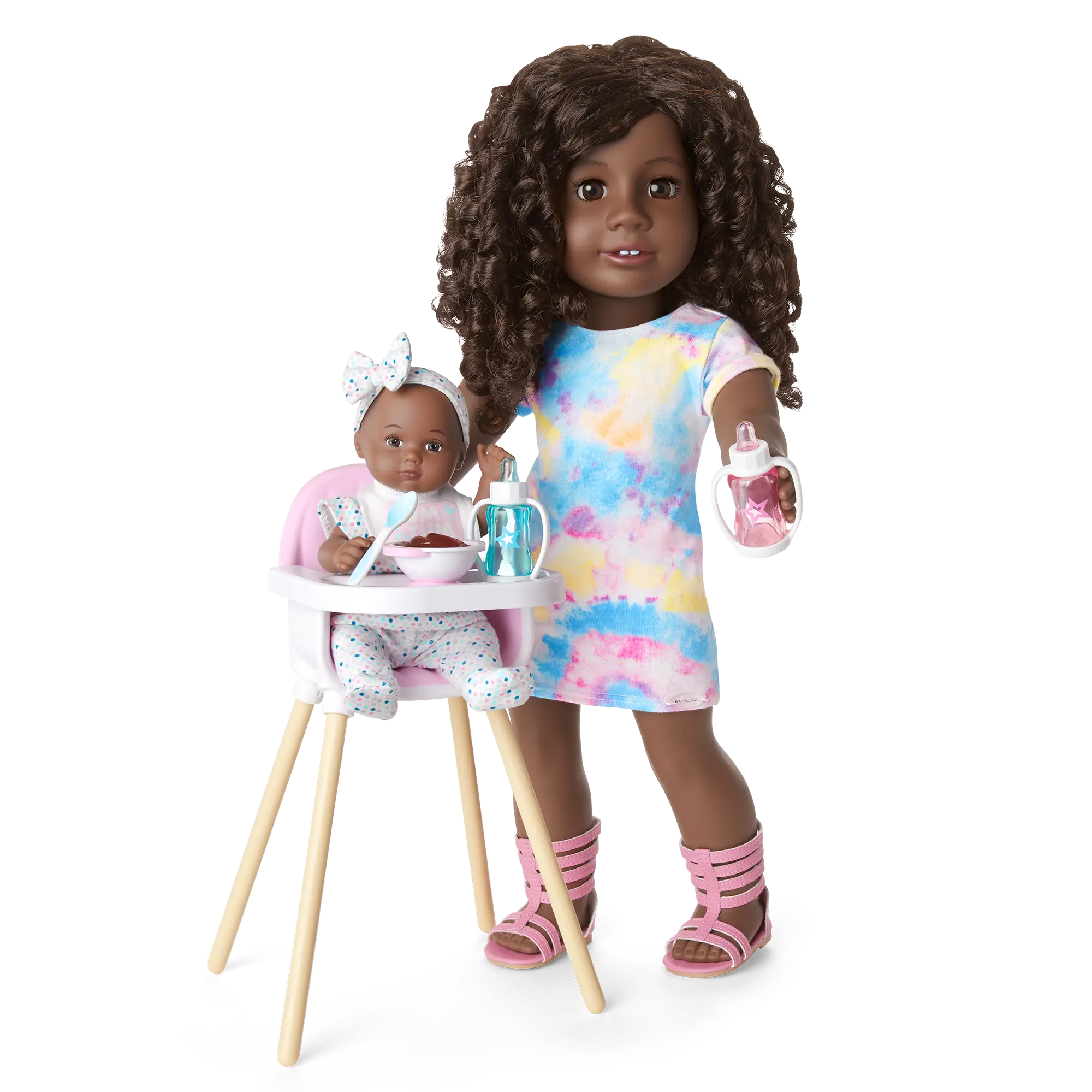Little Bitty Baby Layette & High Chair Set For 7.75-Inch Dolls