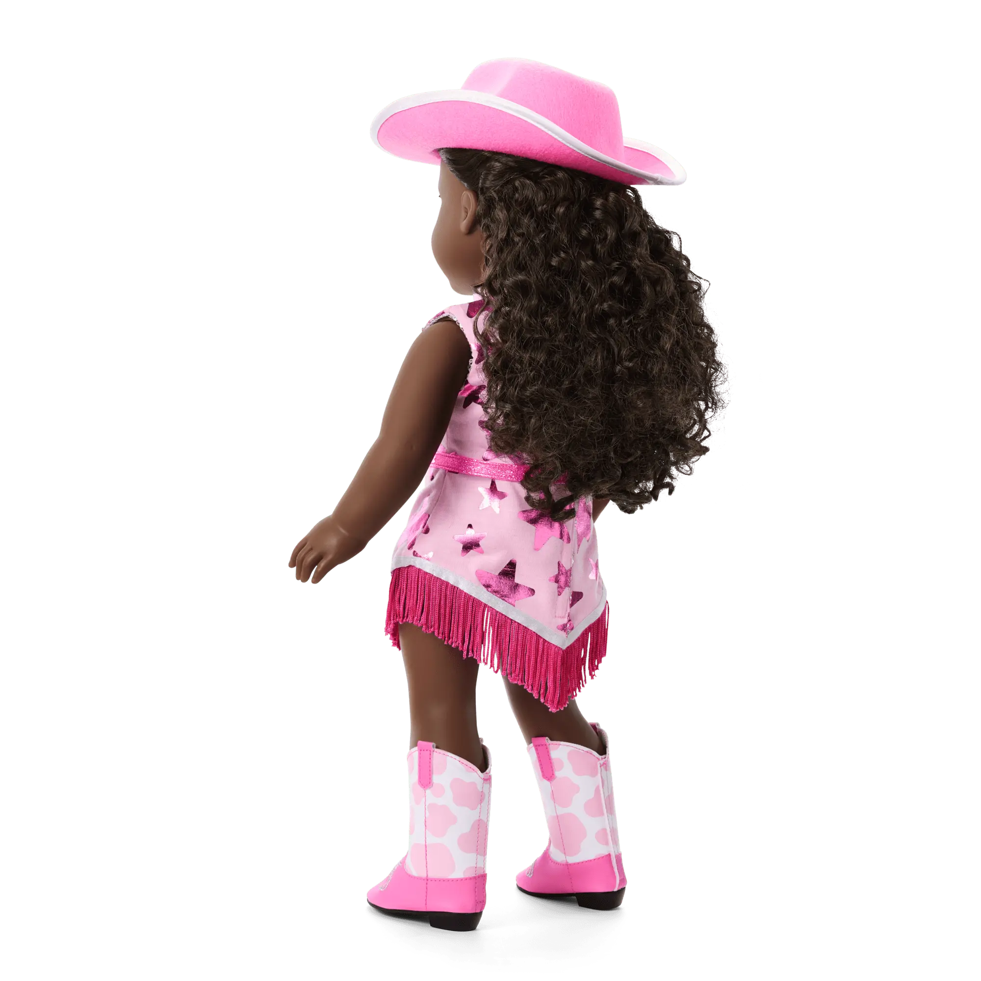 Glam Pink Cowgirl Outfit For 18-Inch Dolls - Image 6
