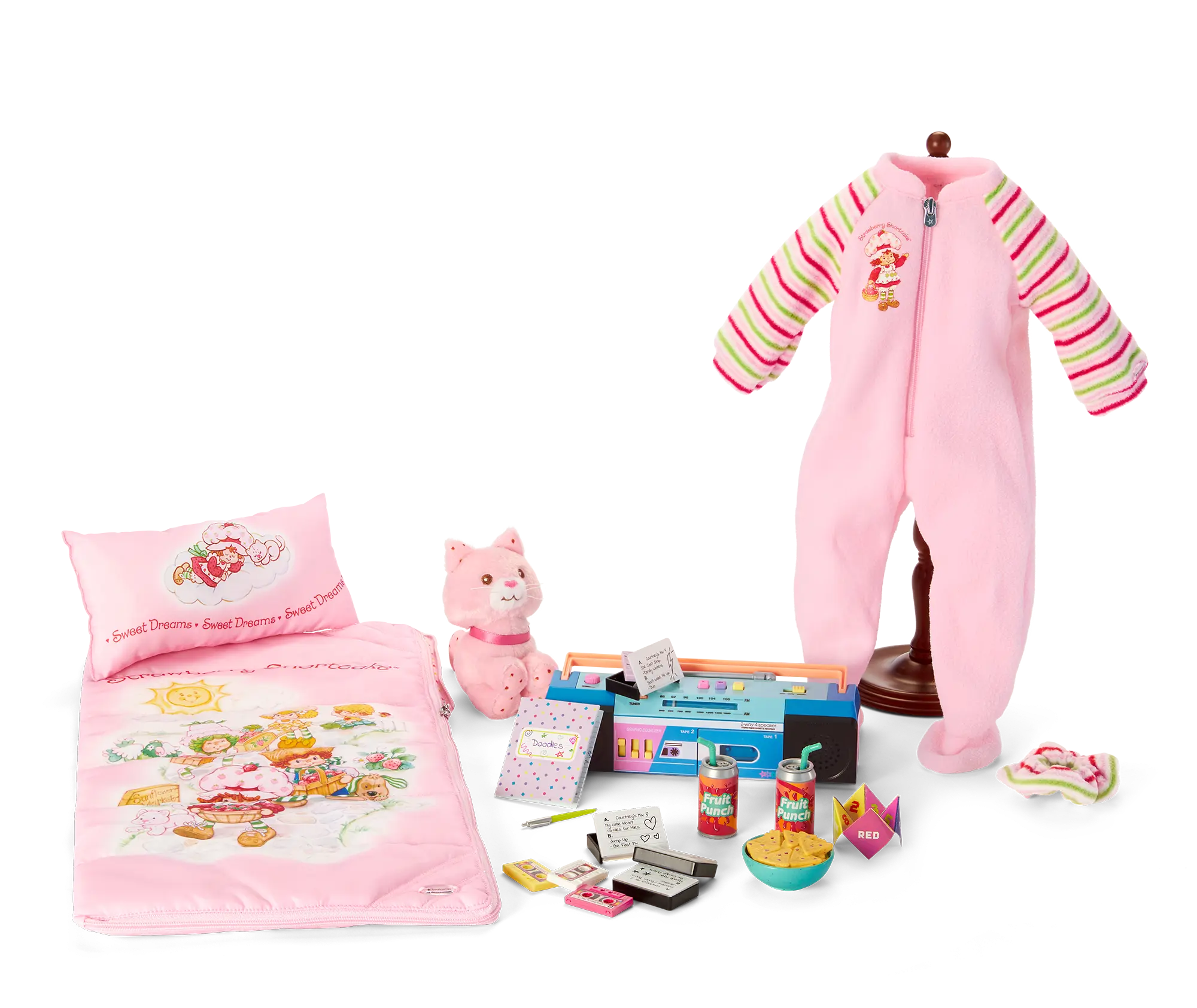 Courtney's Strawberry Shortcake Sleepover Bundle (Historical Characters)