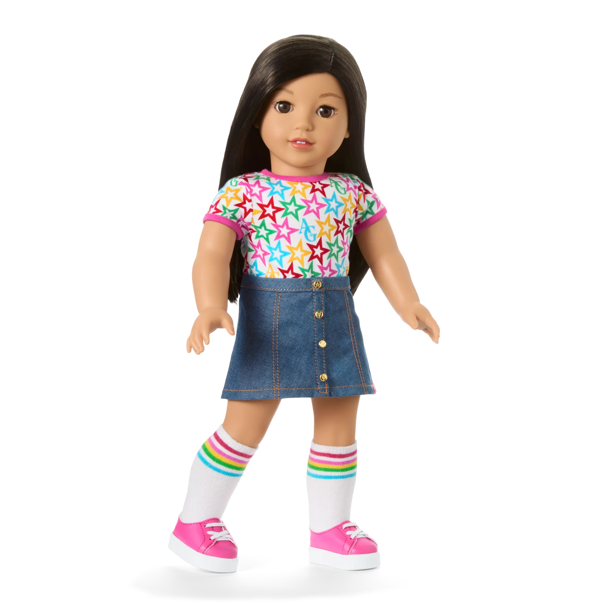 Truly Me 18-Inch Doll #124 With Straight Black-Brown Hair - Image 9