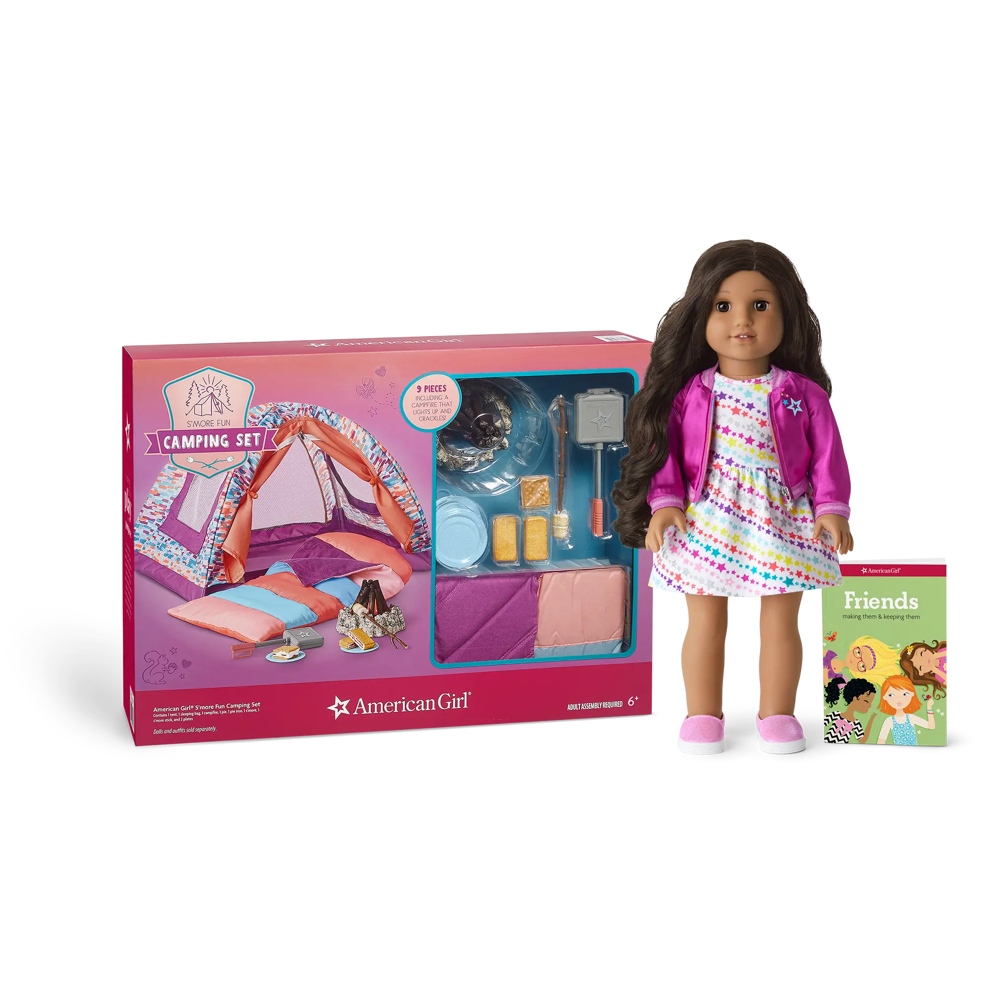 Truly Me 18-Inch Doll #82 & S'more Fun Camping Set
