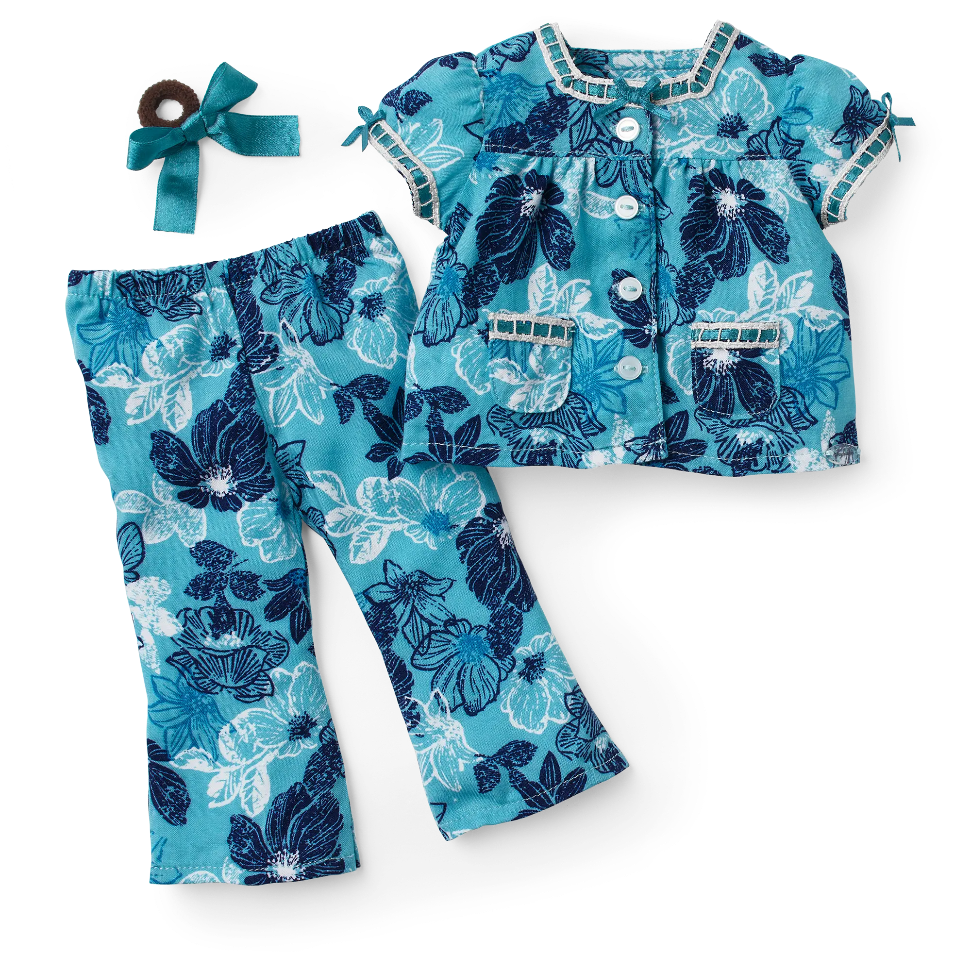 Nanea's Floral Pajamas For 18-Inch Dolls (Historical Characters)