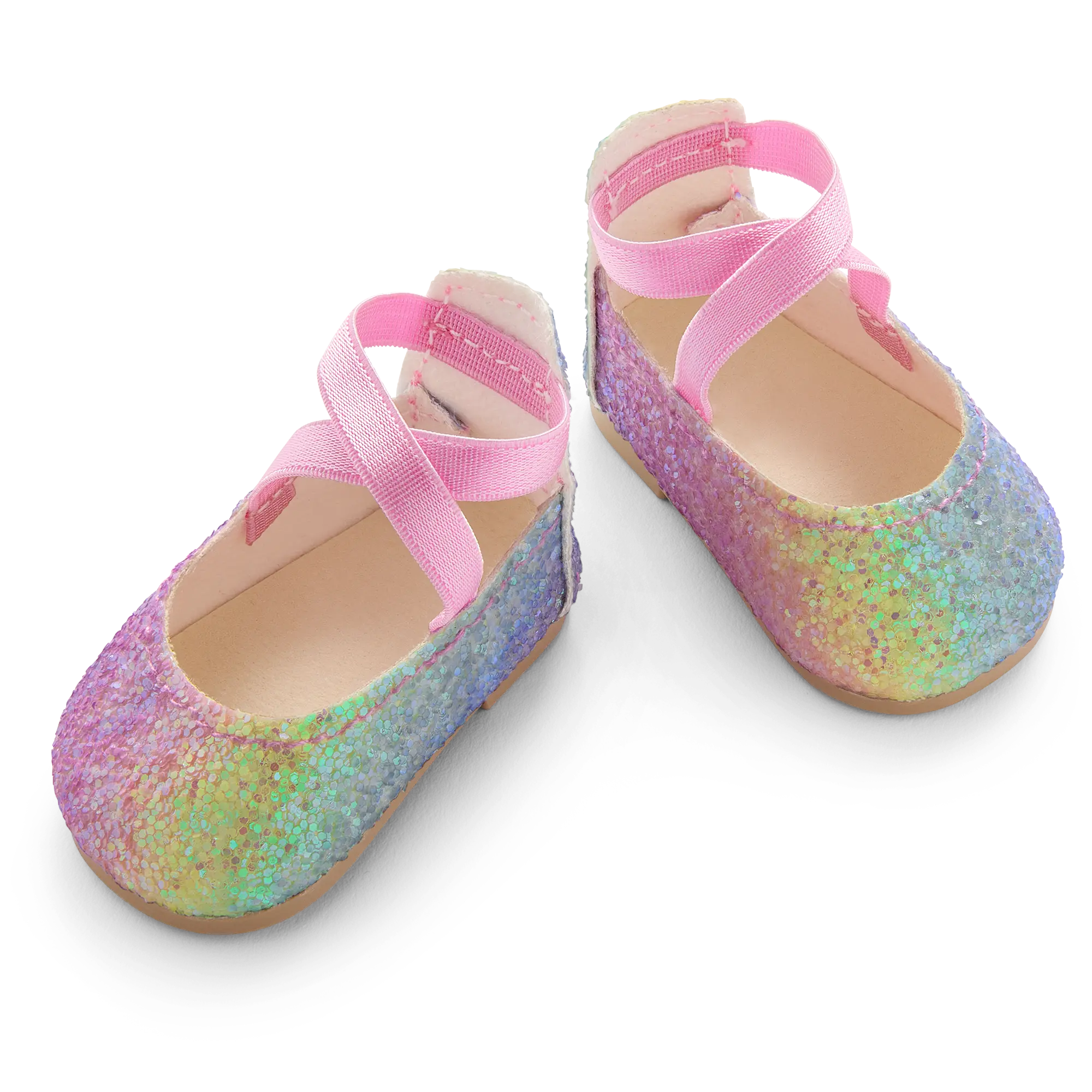 American Girl Rainbow Glitter Shoes For 18-Inch Dolls