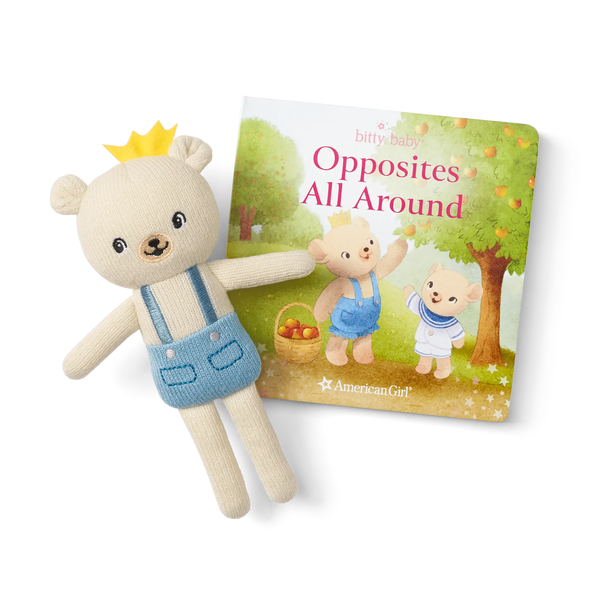 Bitty Baby Doll #3 In Soft Blue + Bear Friend & Board Book - Image 3