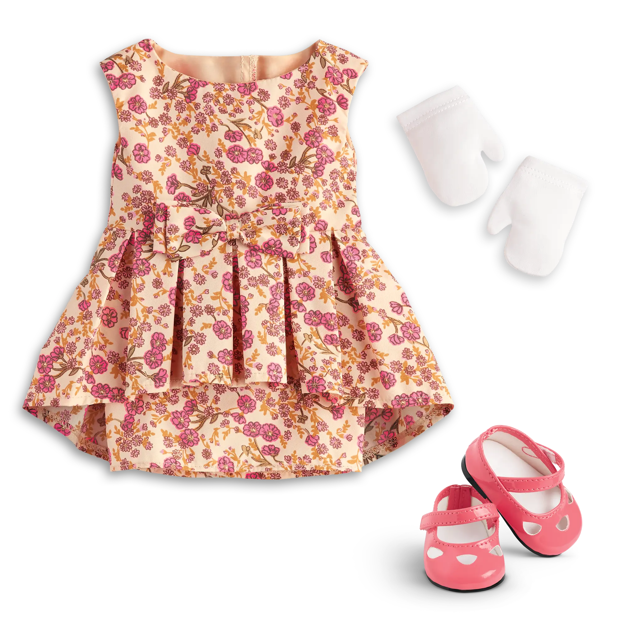 Melody's Fancy Floral Dress For 18-Inch Dolls (Historical Characters)