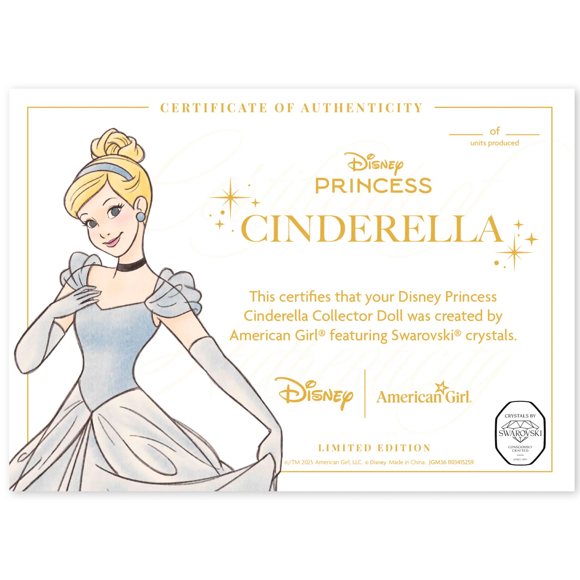 Disney Princess Cinderella 18-Inch Doll By American Girl Collector Series - Image 13