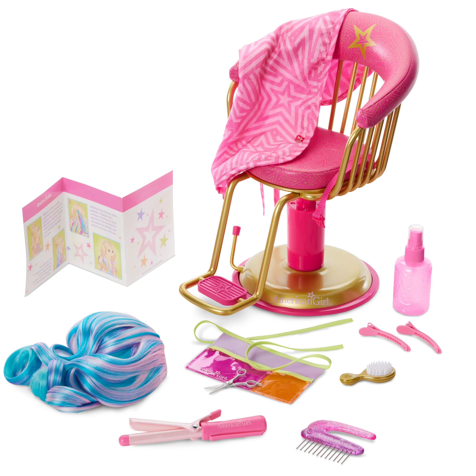 Long Hair Looks By Truly Me Salon Chair & Accessories For 18-Inch Dolls