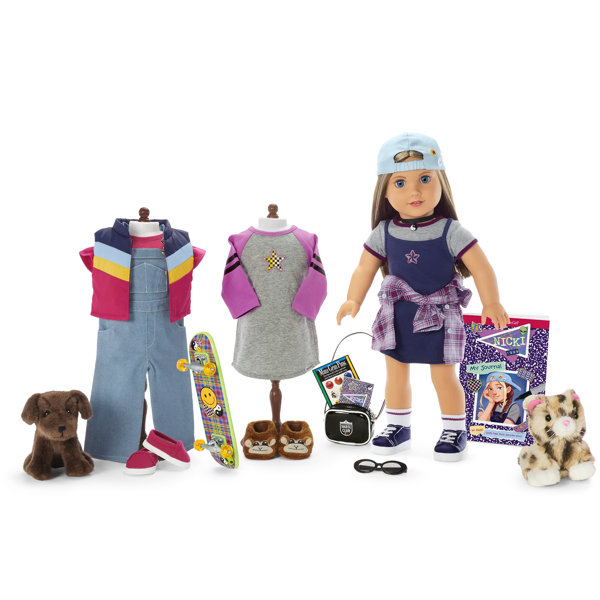 90S Twins Nicki's Skateboarding Gift Set (Historical Characters)