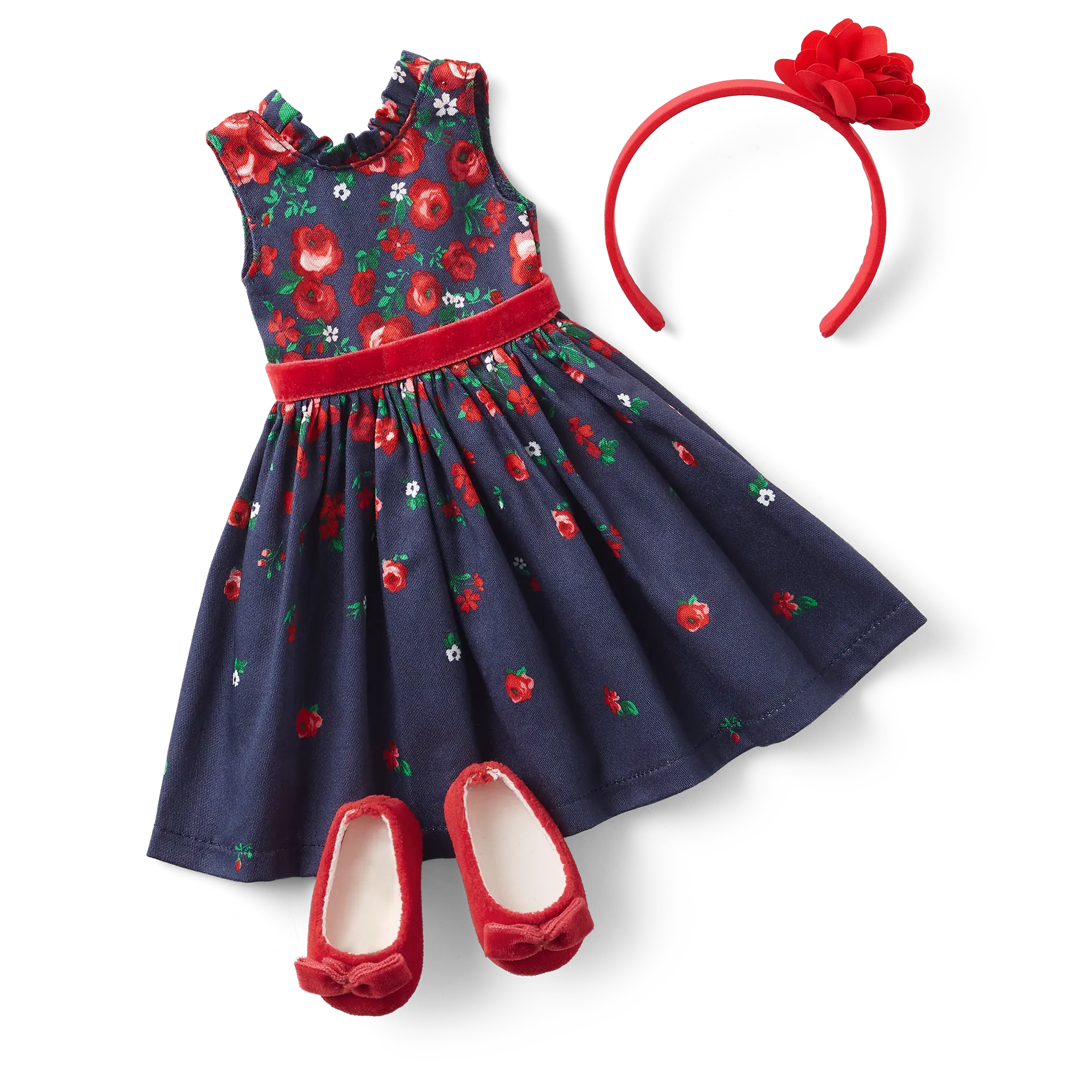 American Girl X Janie And Jack Wrapped In Roses Party Dress For Welliewishers Dolls