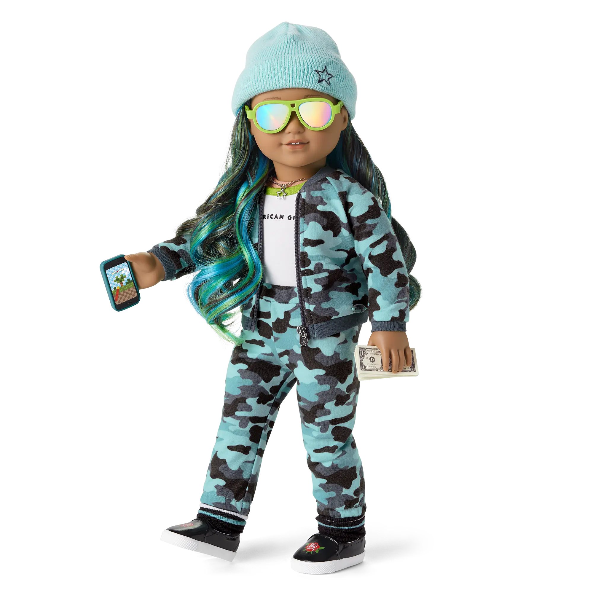 Truly Me Doll #89 In Cool Camo + Chic & Stylish Accessories