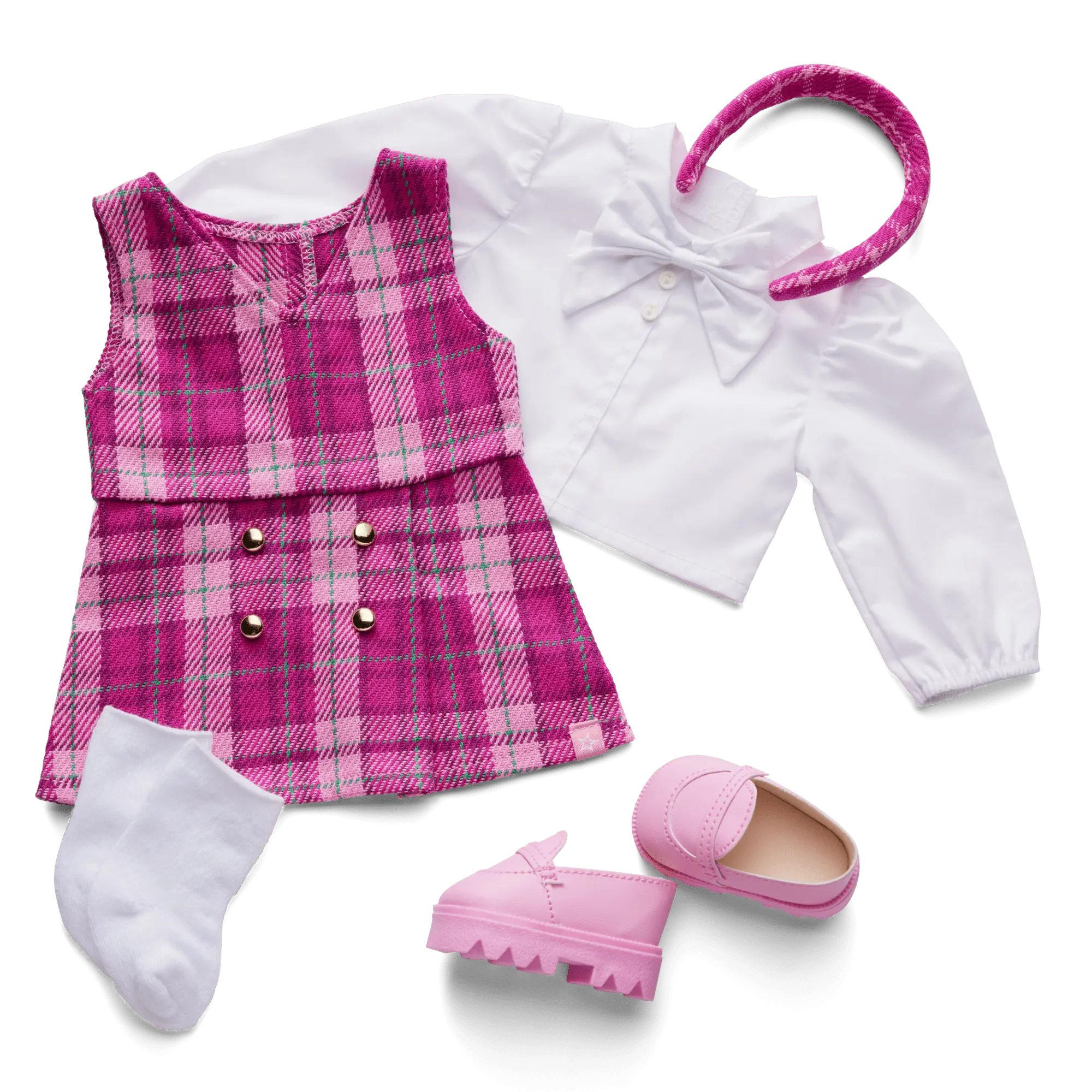 Pink & Preppy Outfit For 18-Inch Dolls