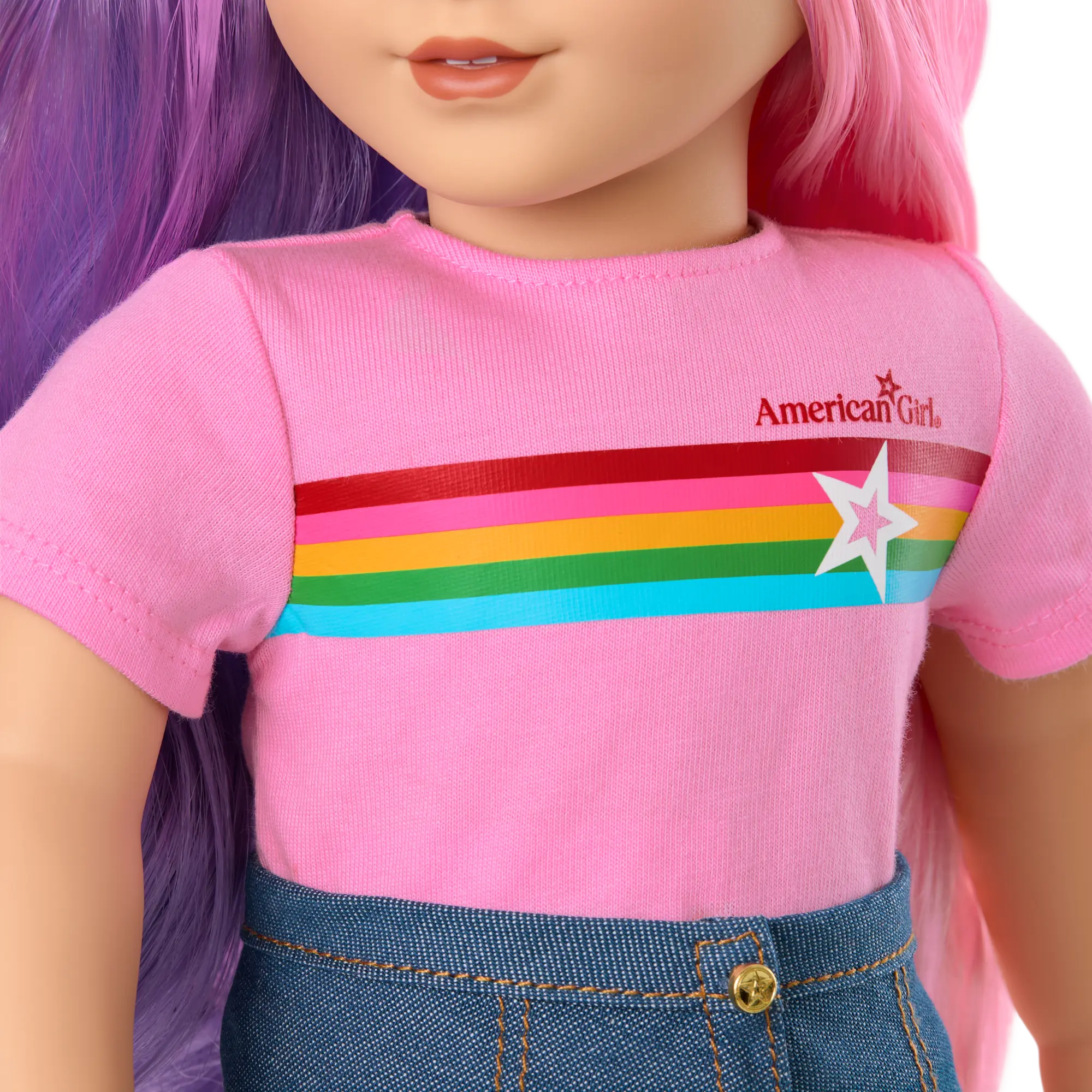 Truly Me 18-Inch Doll #116 With Wavy Purple-And-Pink Hair - Image 10