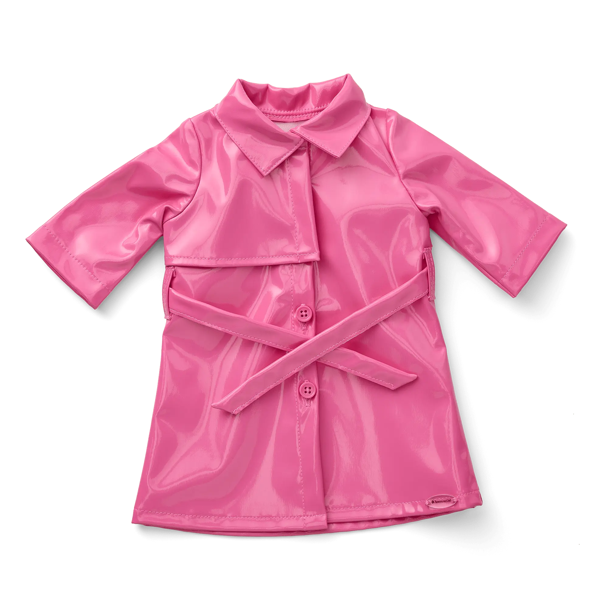 American Girl X Something Navy Perfectly Pink Trench For 18-Inch Dolls