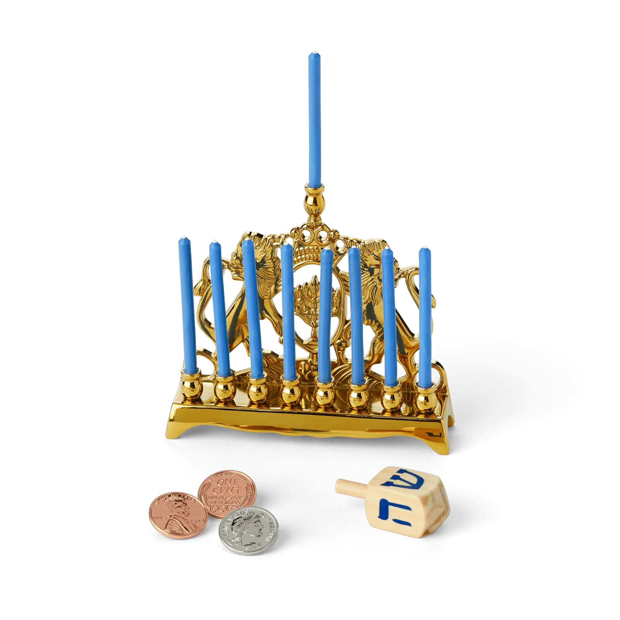 Rebecca's Menorah & Dreidel Set For 18-Inch Dolls (Historical Characters)