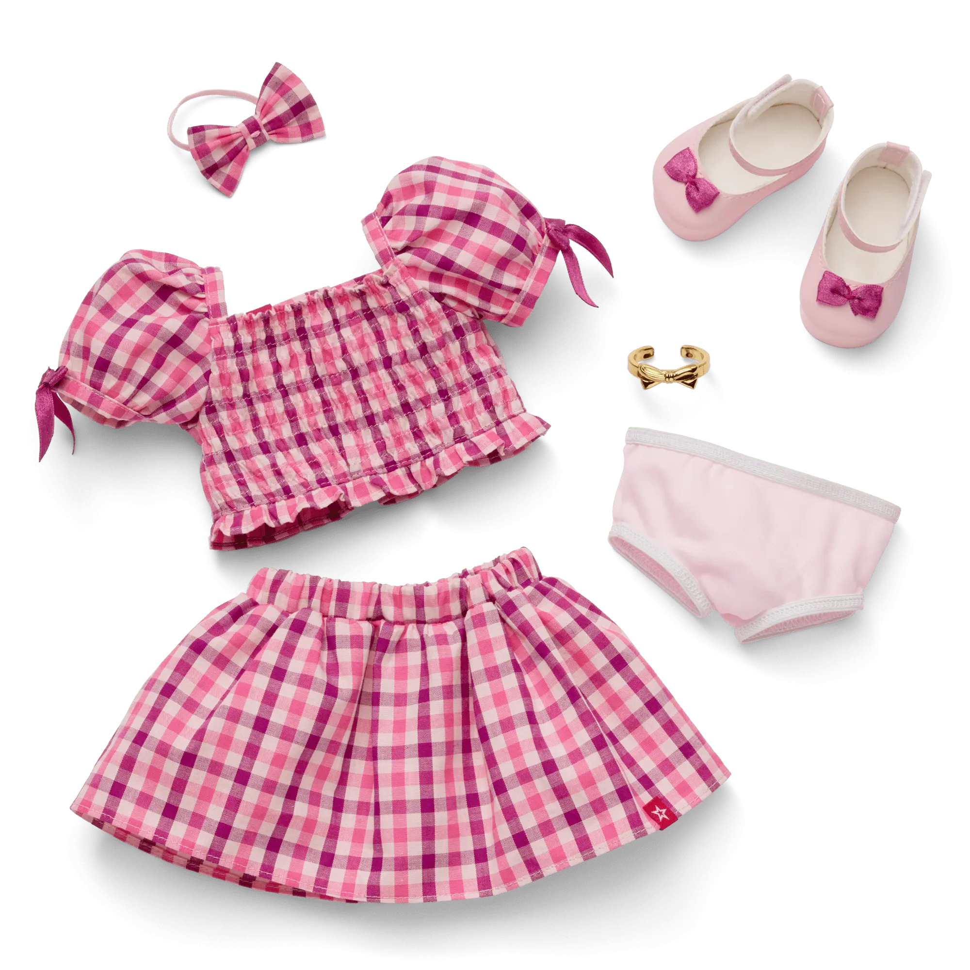 Raquel's Gingham Ruffle Outfit For Girls & 18-Inch Dolls + Raquel Doll (Girl Of The Year 2026) - Image 17
