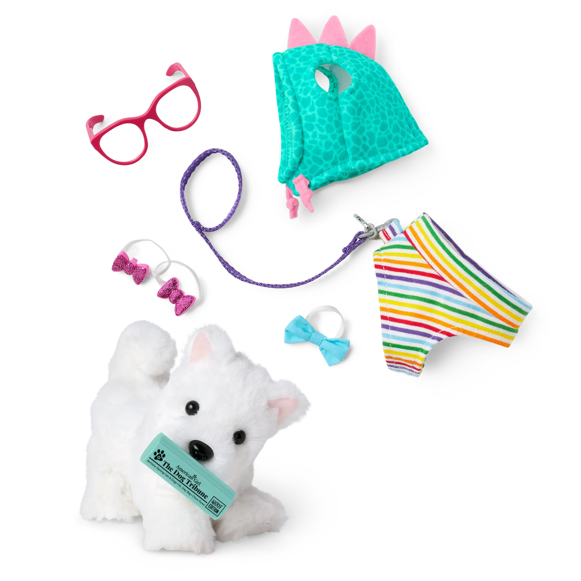 Coconut Chip Dog For 18-Inch Dolls & Fancy Pet Fashion Accessories