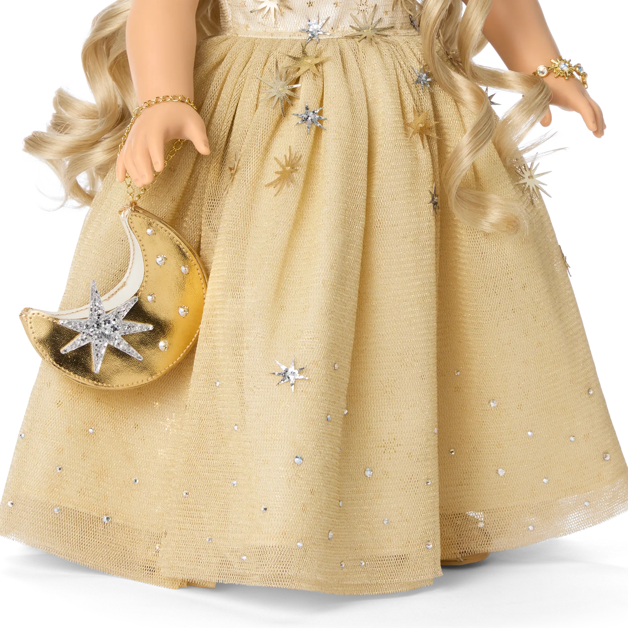 American Girl 2025 Glimmering Gold Holiday Collector Doll - Image 10