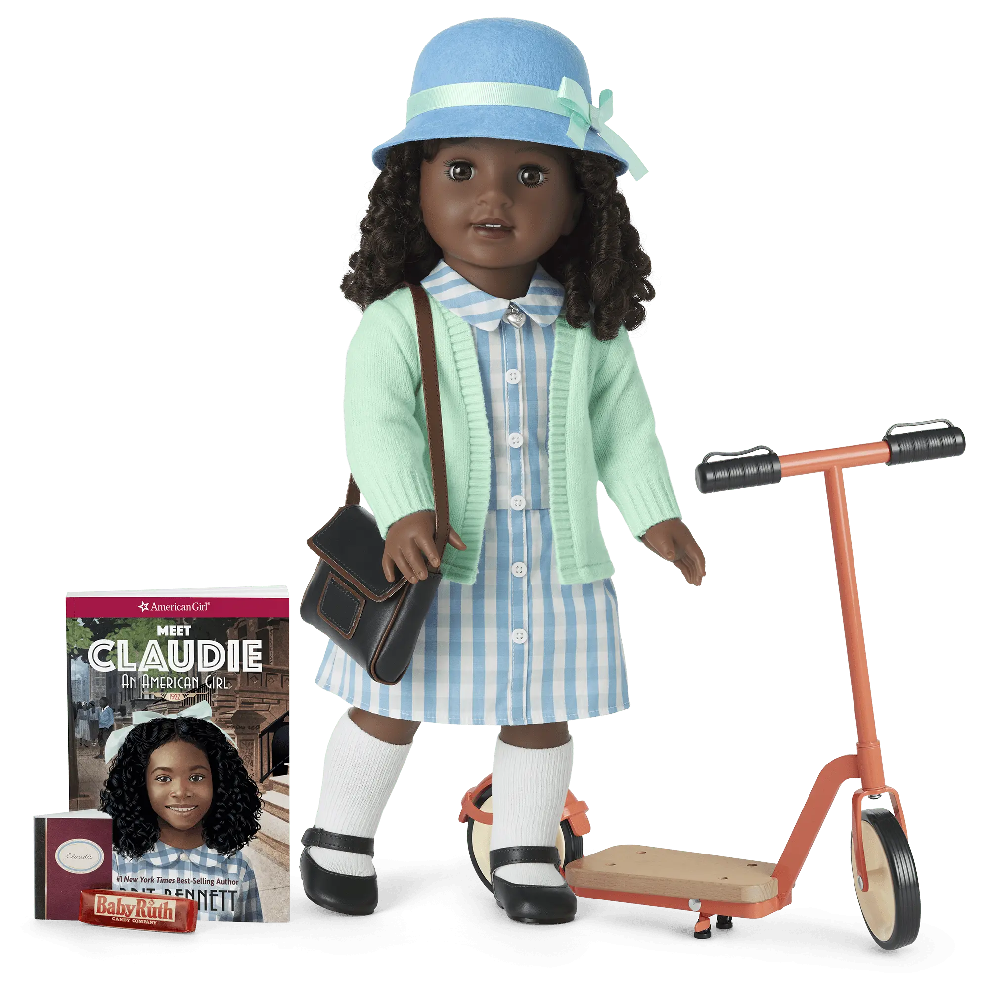Claudie Wells 18-Inch Doll, Book, Accessories & Scooter (Historical Characters)