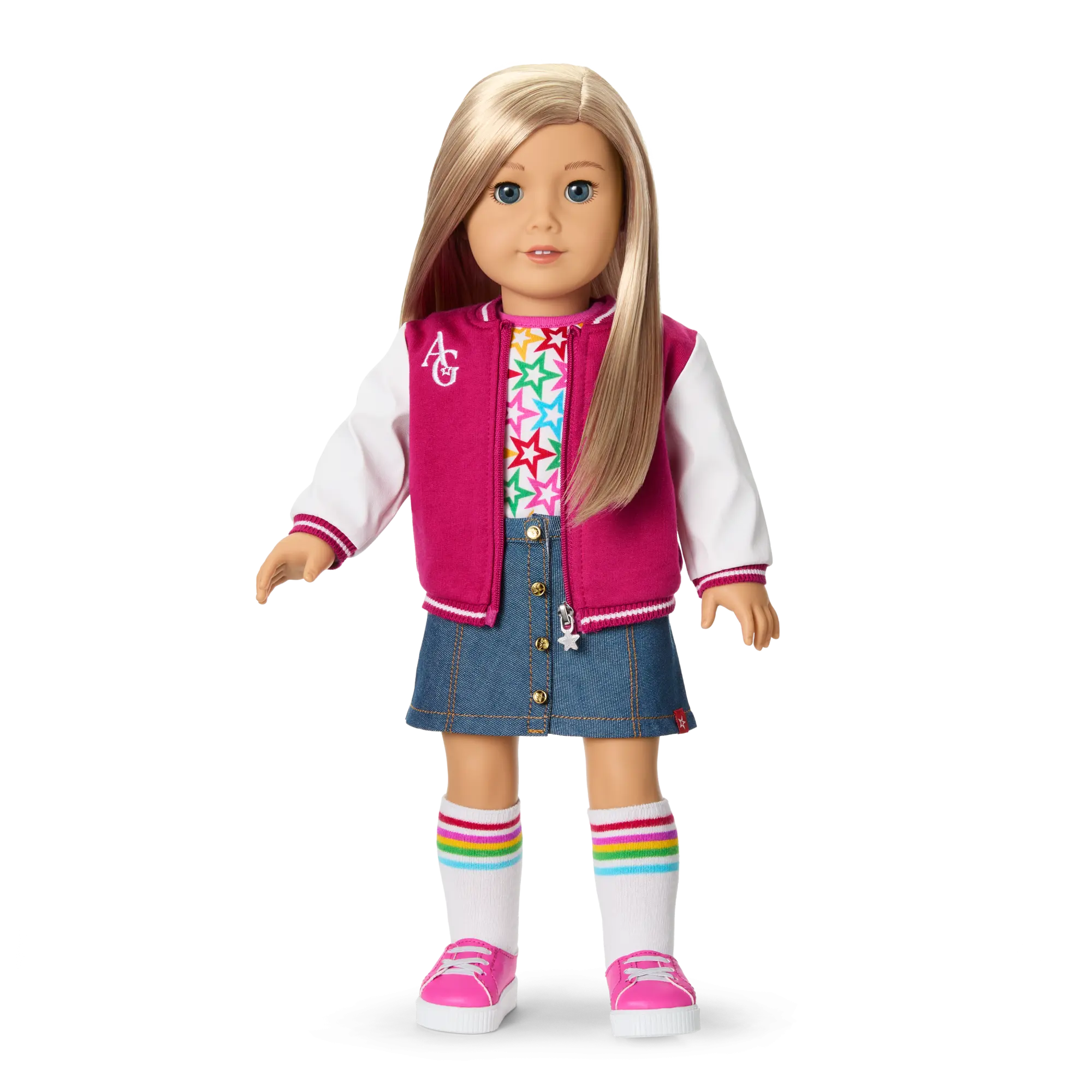 Truly Me 18-Inch Doll #100, Puppy, Mini Backpack & Accessories Ag Star Squad Bundle - Image 2