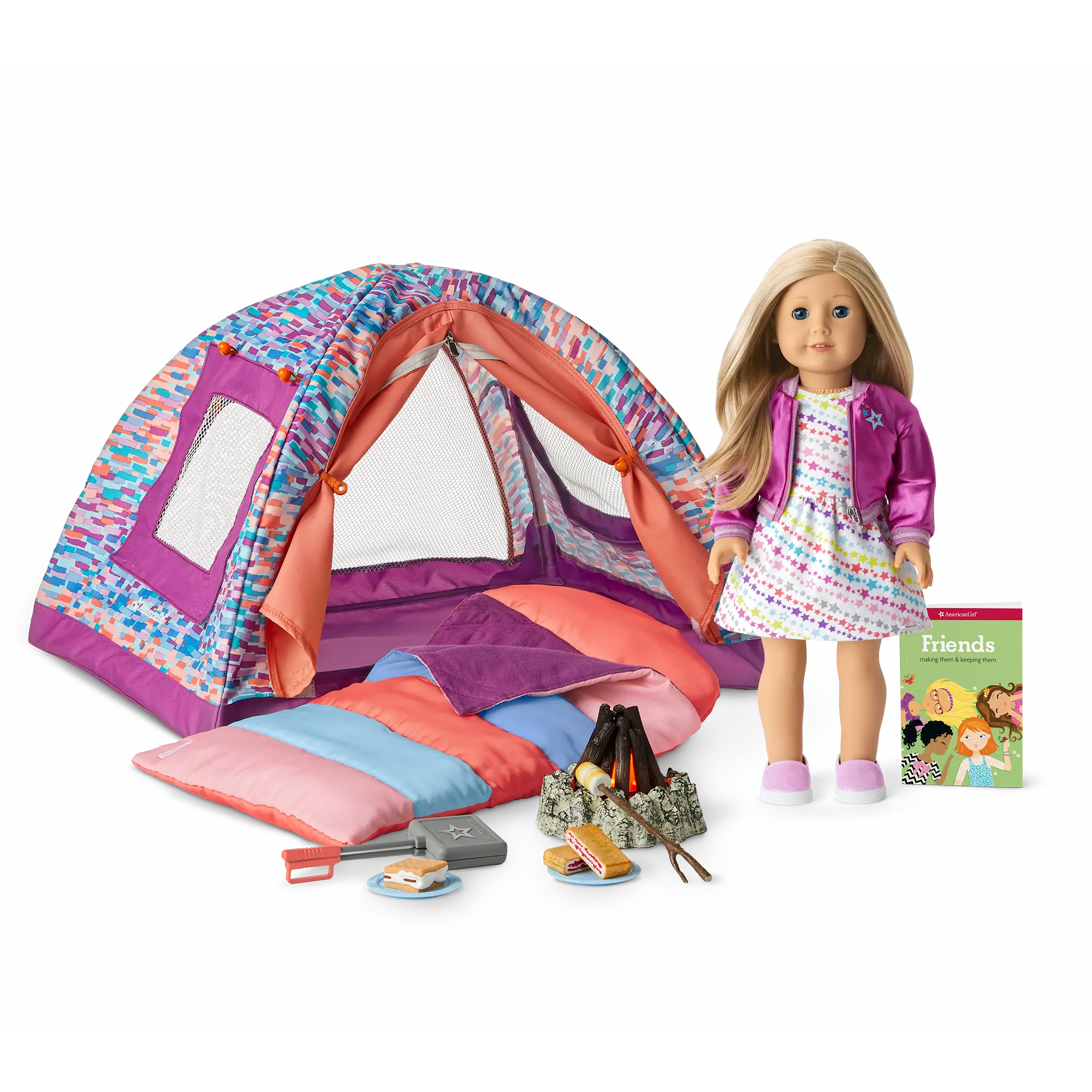 Truly Me 18-Inch Doll #27 & S'more Fun Camping Set - Image 2
