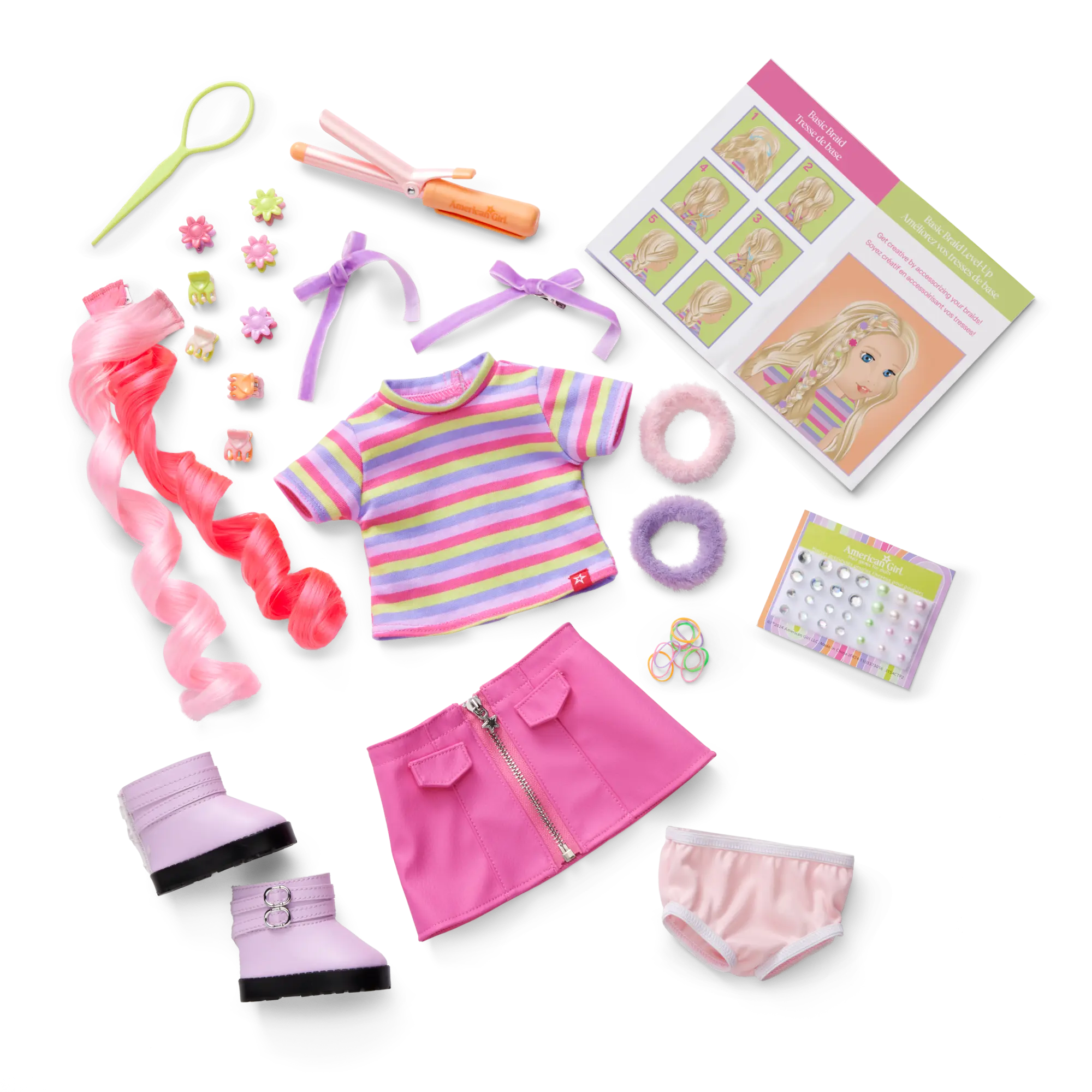 Long Hair Looks By Truly Me 18-Inch Doll #133 & Hair Accessories - Image 3