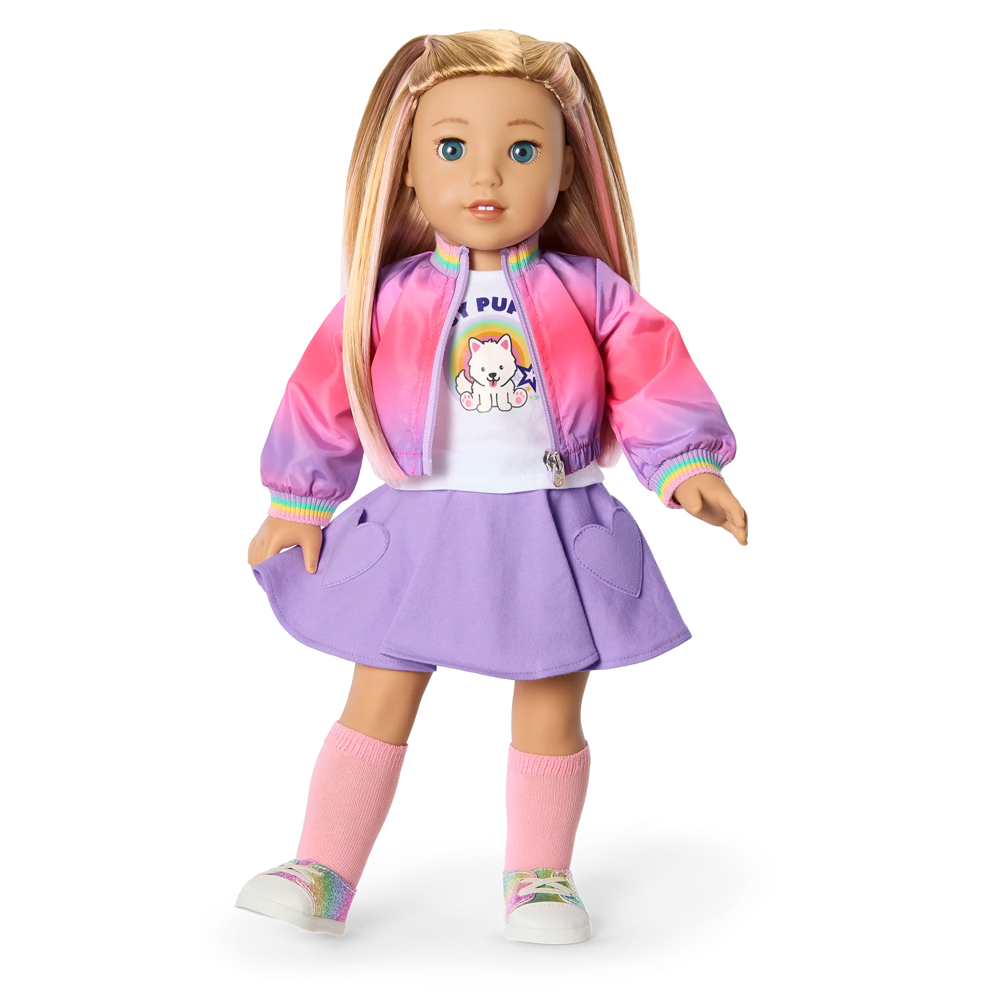 Summer's Waggy Pup Tails Outfit For 18-Inch Dolls (Girl Of The Year 2025) - Image 3