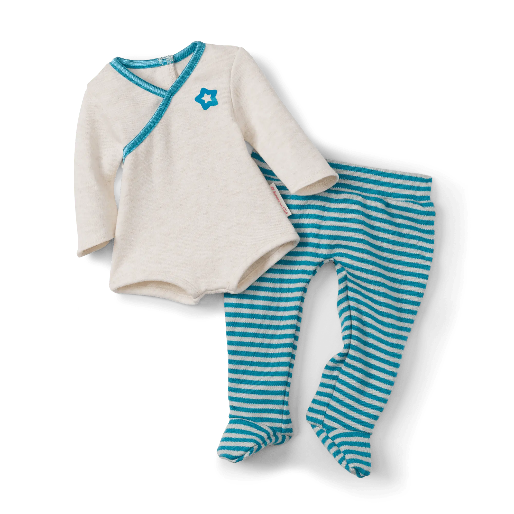 Bitty Baby Doll #3 With Blonde Hair In Soft Blue - Image 2