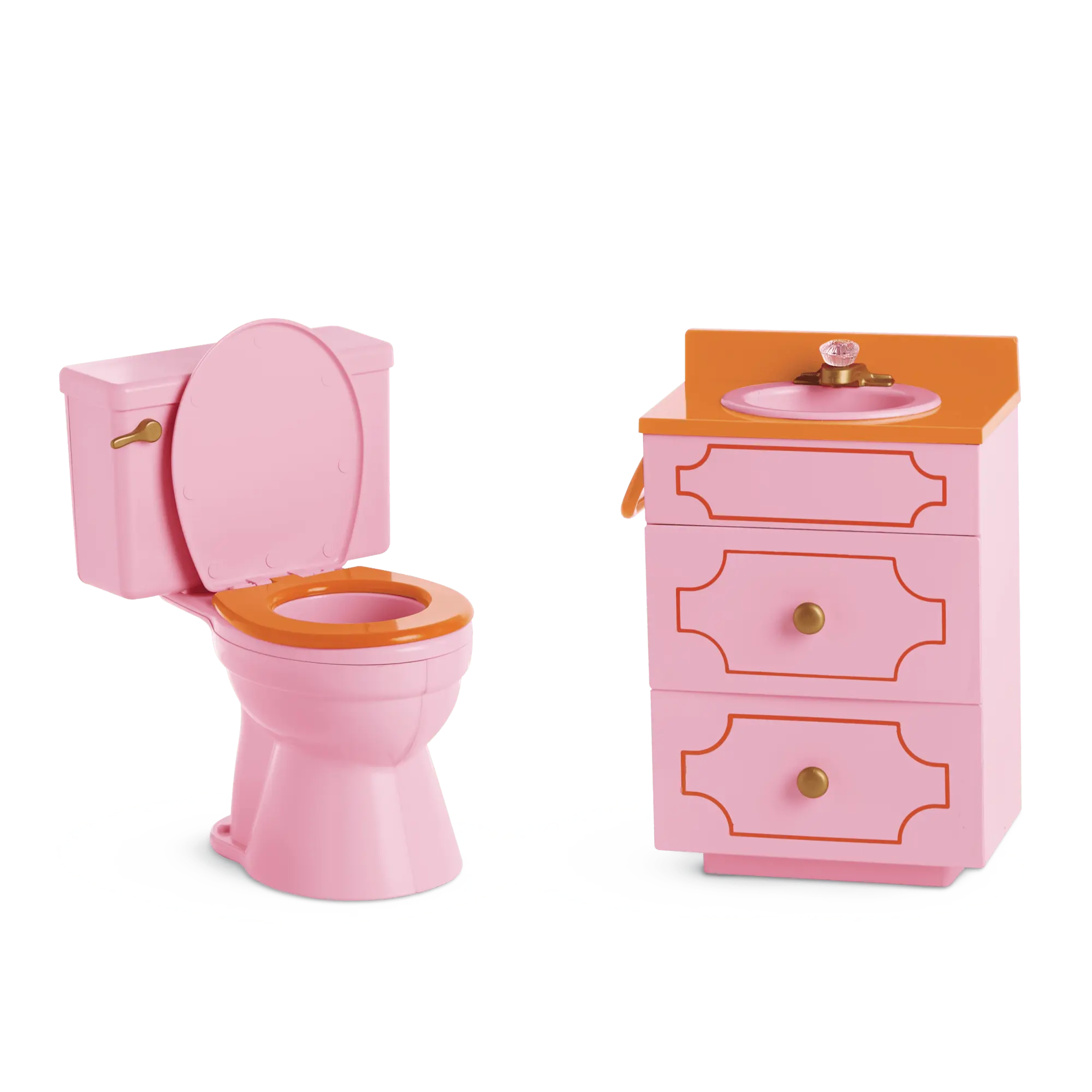 Julie's Groovy Bathroom For 18-Inch Dolls (Historical Characters) - Image 6