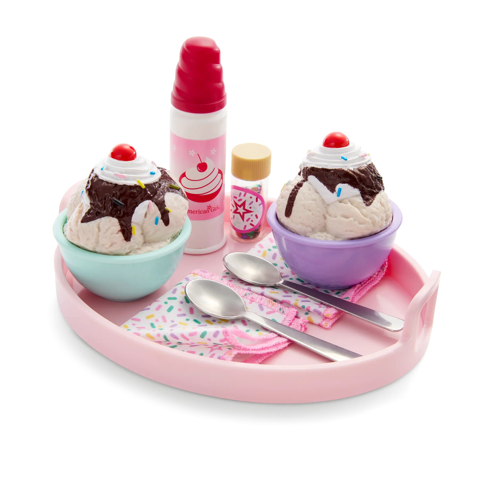 Sundaes For Two Set For 18-Inch Dolls