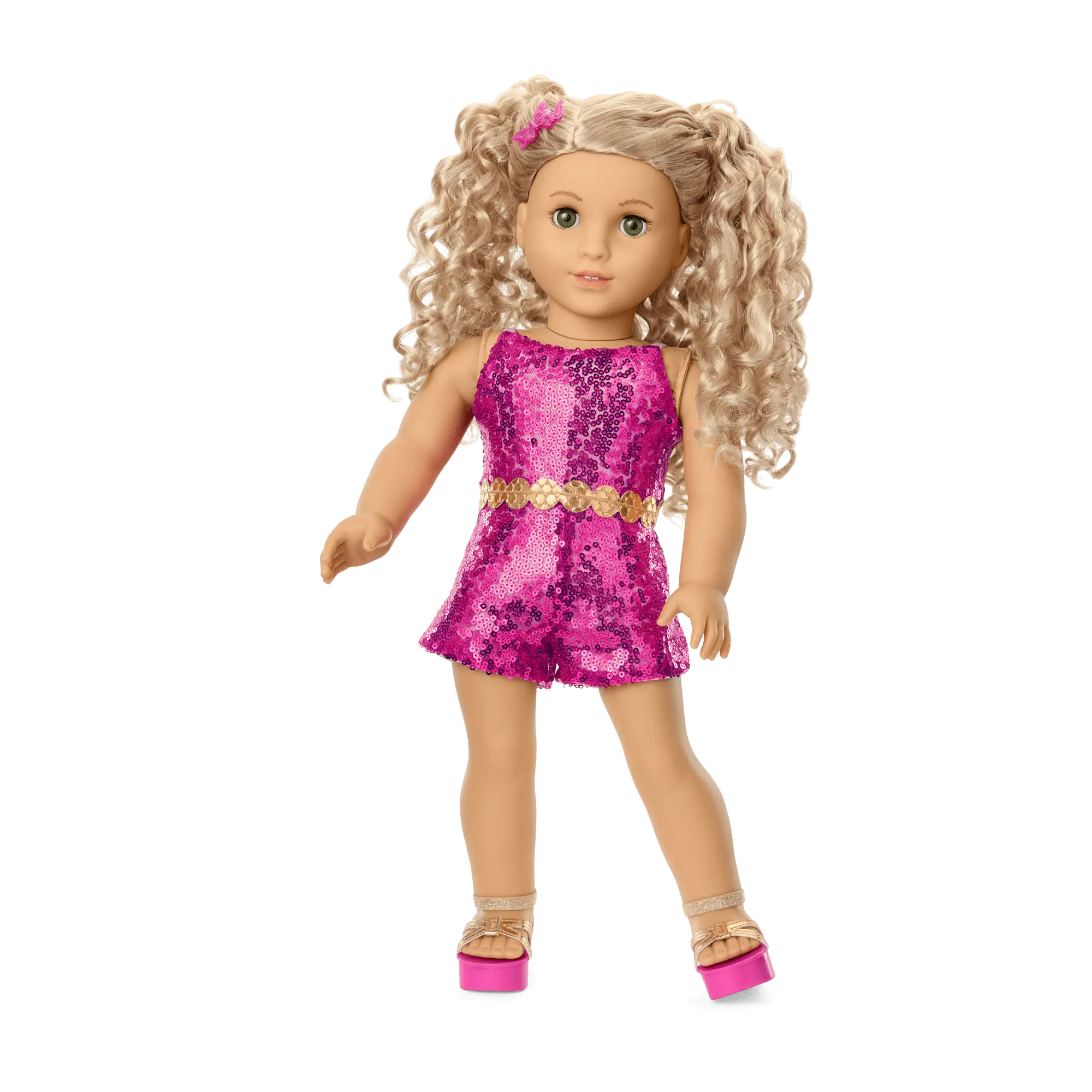 Glam Sparkly Concert Outfit & Colorful Teddy Bear Backpack & Accessory Set Bundle - Image 5