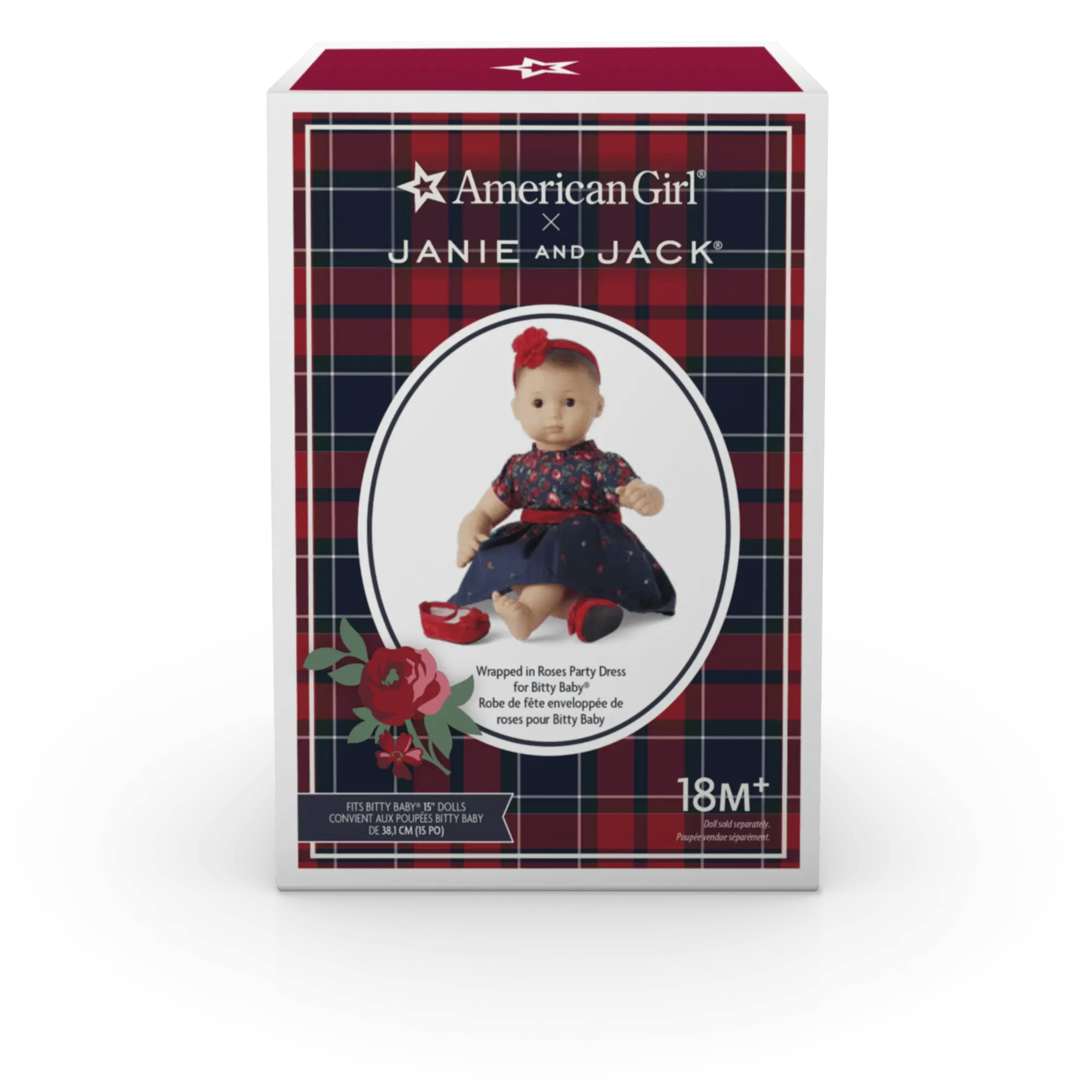American Girl X Janie And Jack Wrapped In Roses Party Dress For Bitty Baby Dolls - Image 5