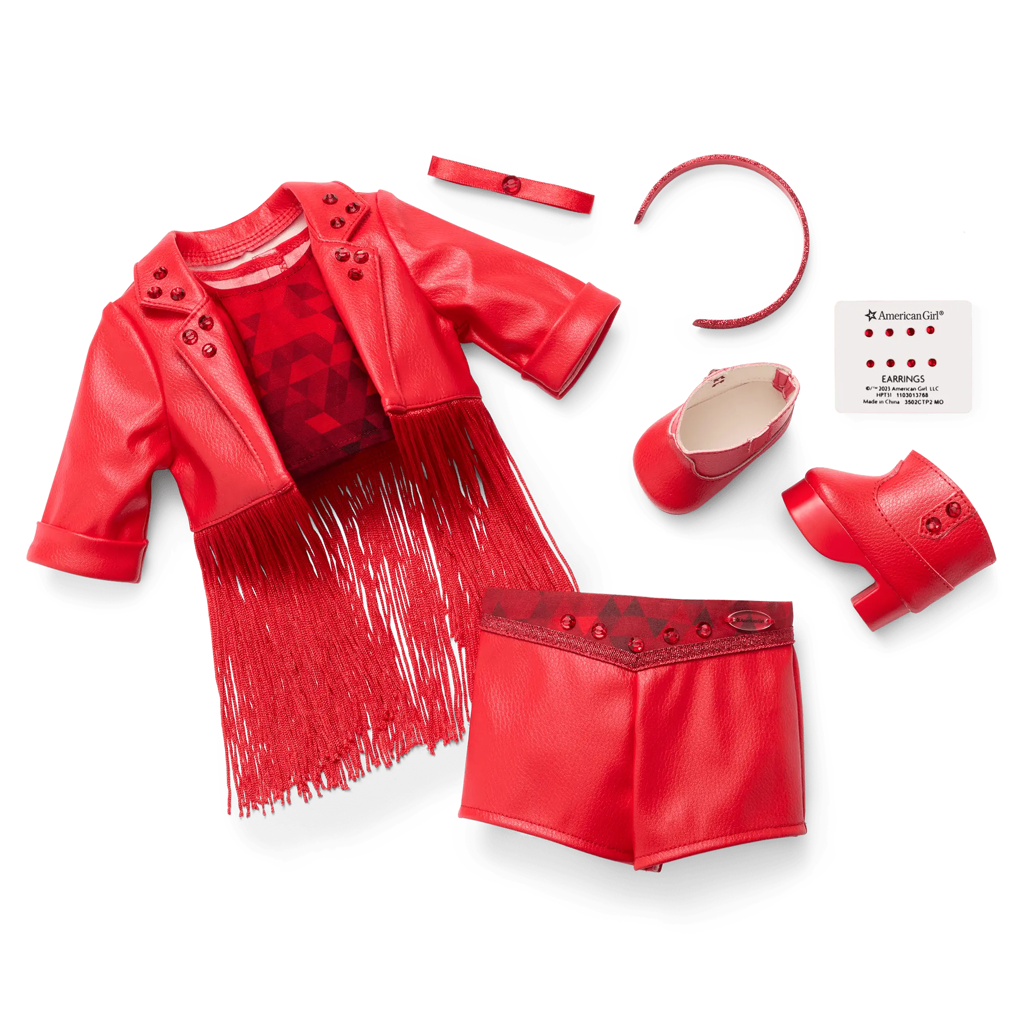 July Remarkable Ruby Outfit For 18-Inch Dolls